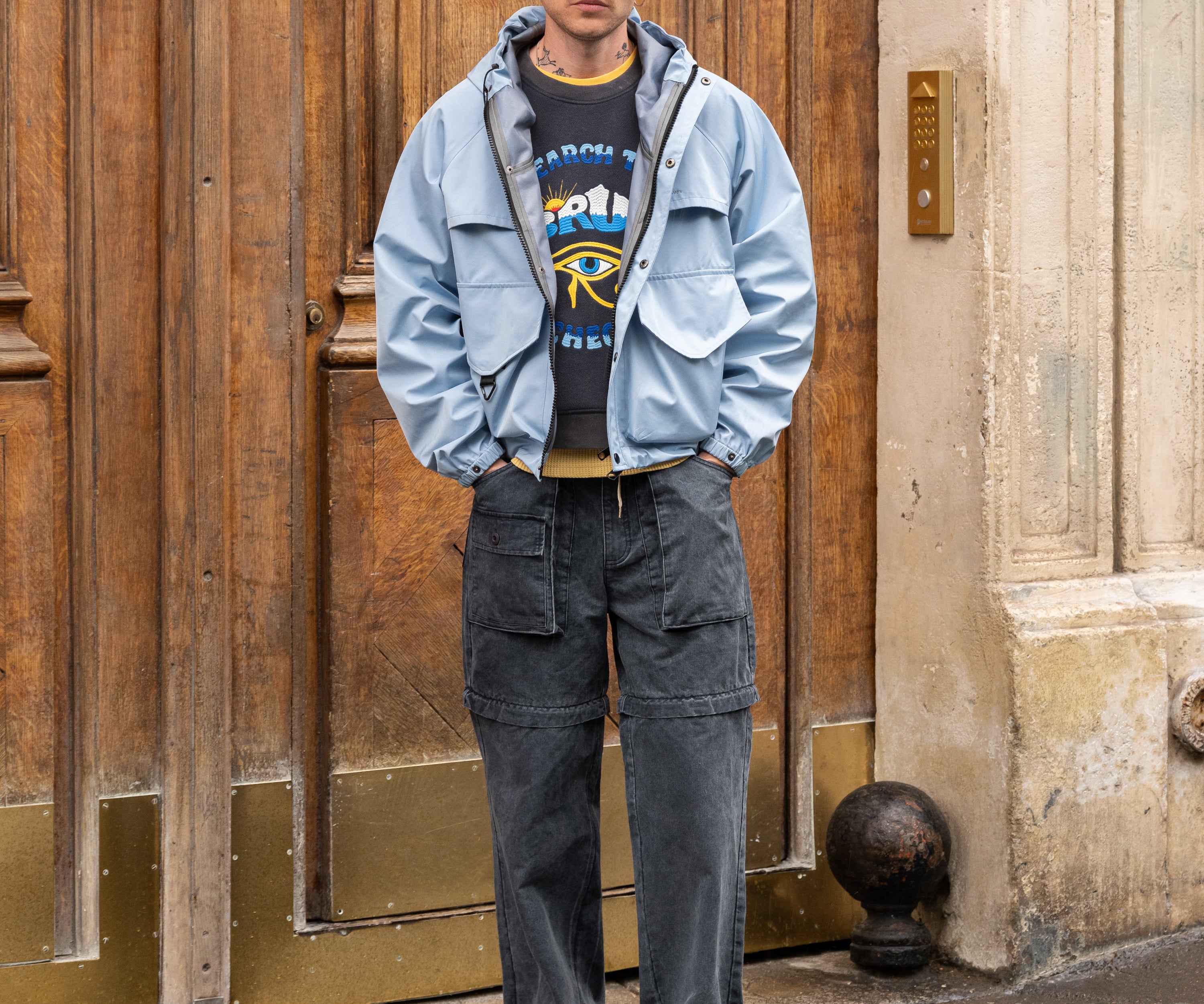 THE ARCHEOLOGY SWEAT Knitwear X-SMALL / NAVY - BRUT Clothing US