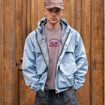 THE RAIN CROPPED JACKET Coats & Jackets X-SMALL / SKY BLUE - BRUT Clothing US