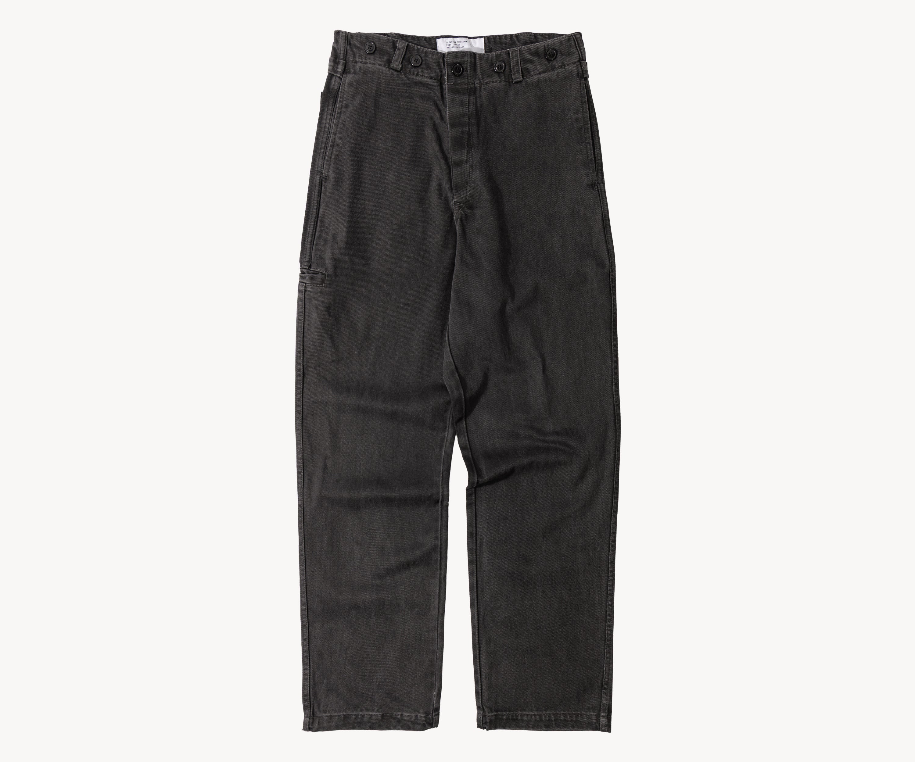 THE BUCKLE BACK PANTS Pants US26 / BLACK - BRUT Clothing US