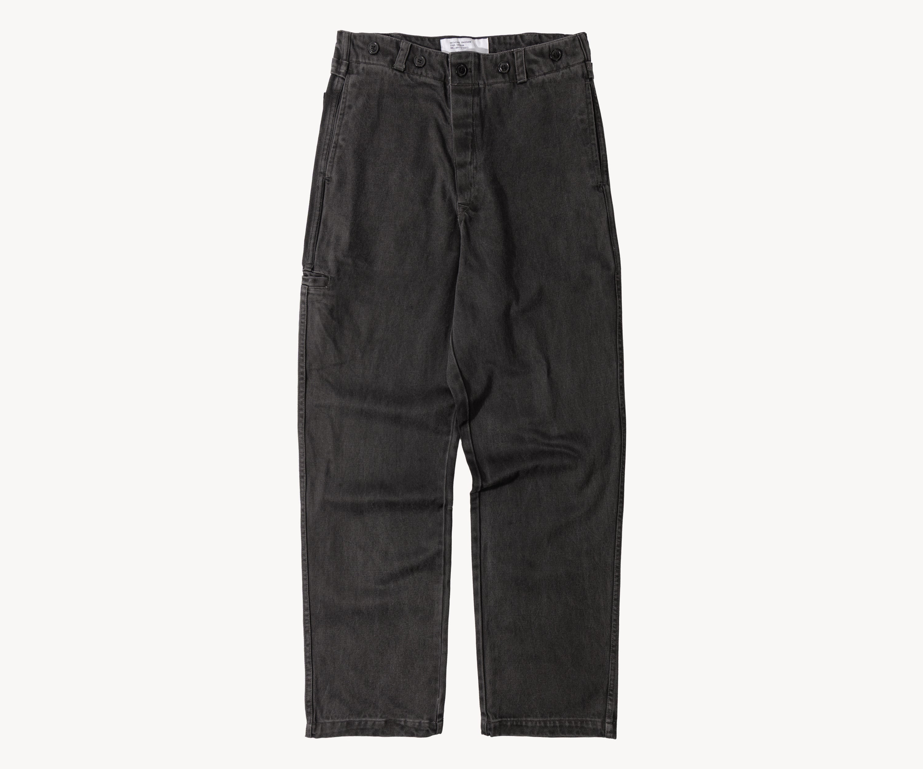 THE BUCKLE BACK PANTS Pants US26 / BLACK - BRUT Clothing US