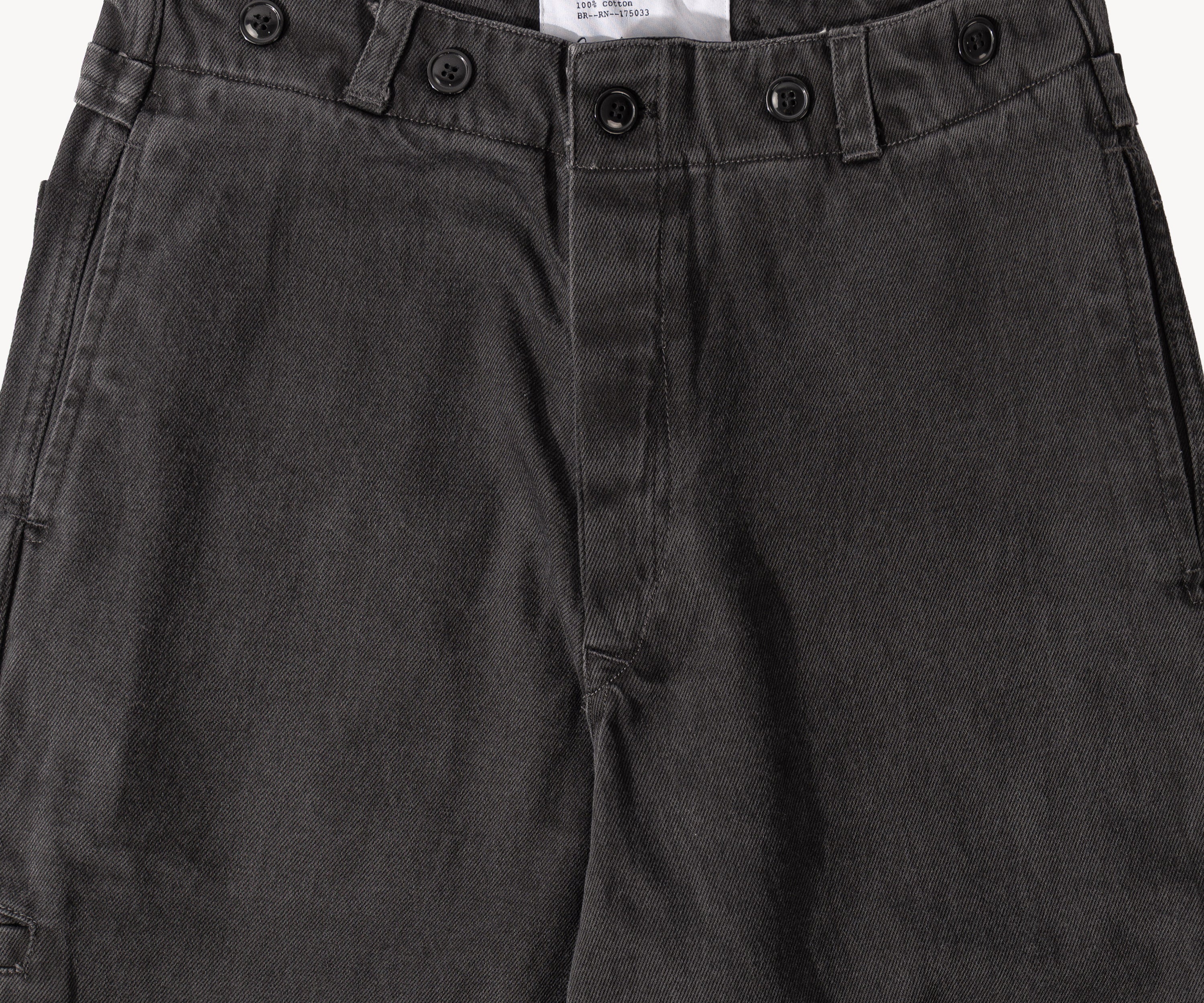 THE BUCKLE BACK PANTS Pants US26 / BLACK - BRUT Clothing US