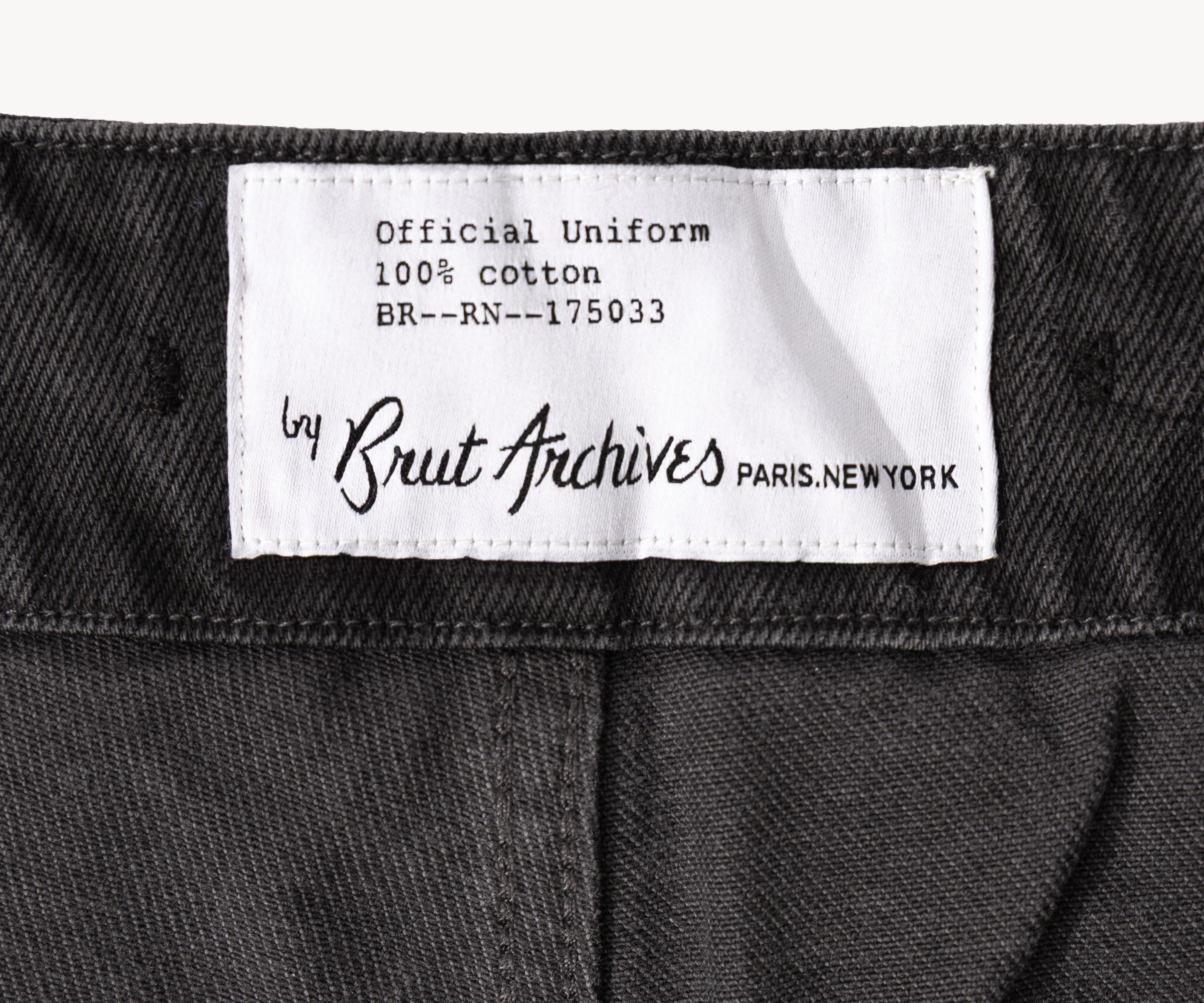 THE BUCKLE BACK PANTS Pants US26 / BLACK - BRUT Clothing US