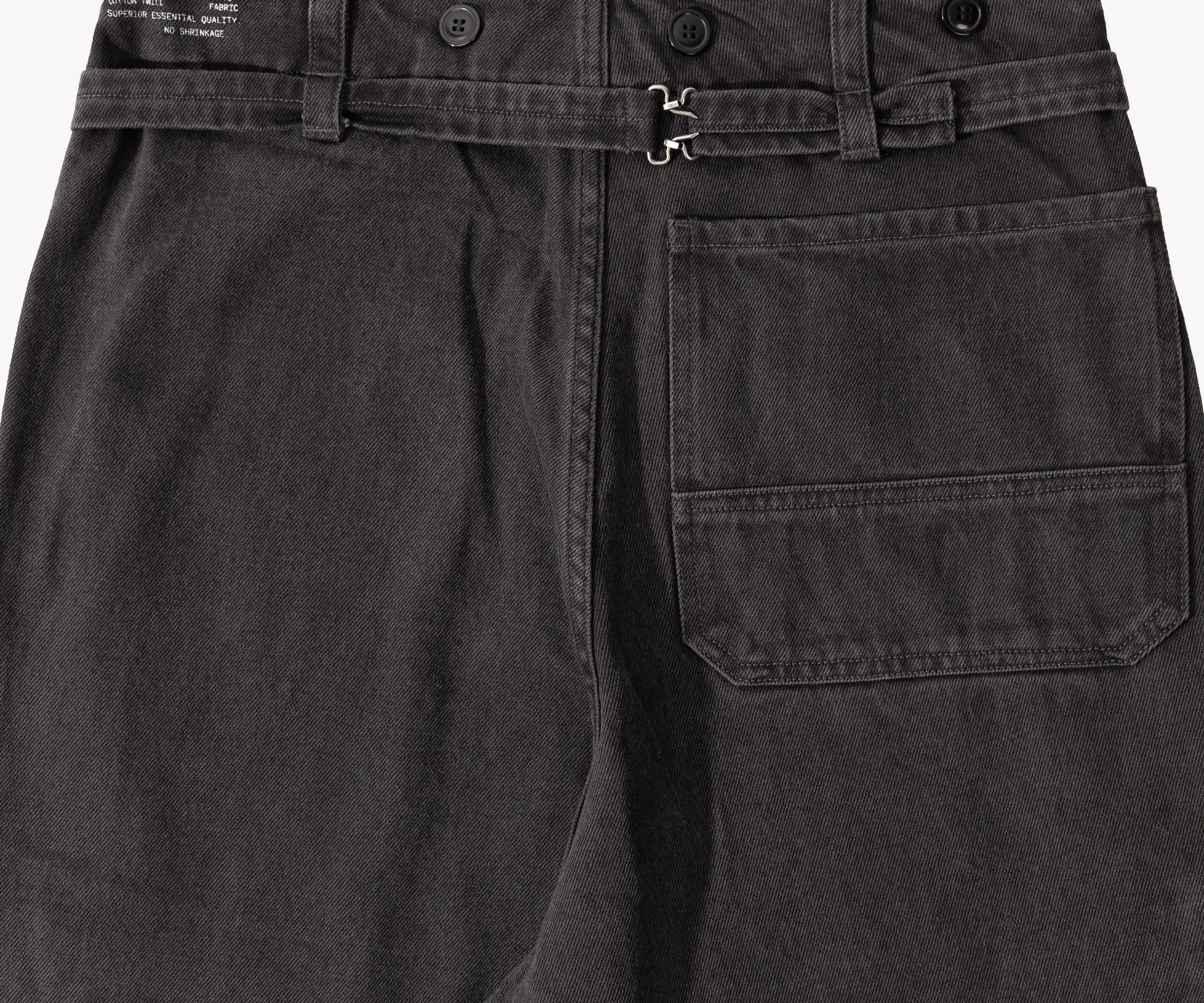 THE BUCKLE BACK PANTS Pants US26 / BLACK - BRUT Clothing US
