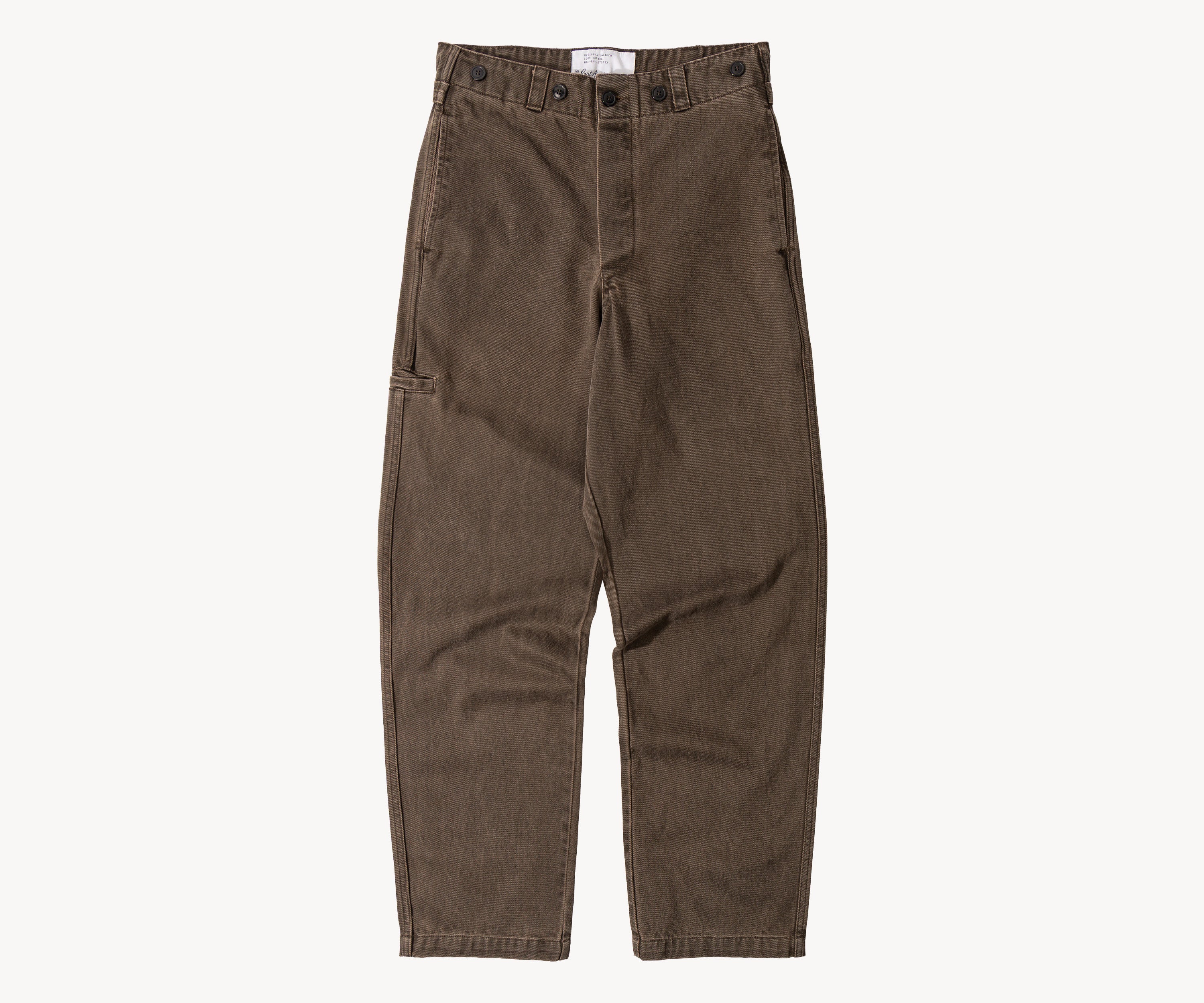 THE BUCKLE BACK PANTS Pants US26 / BROWN - BRUT Clothing US