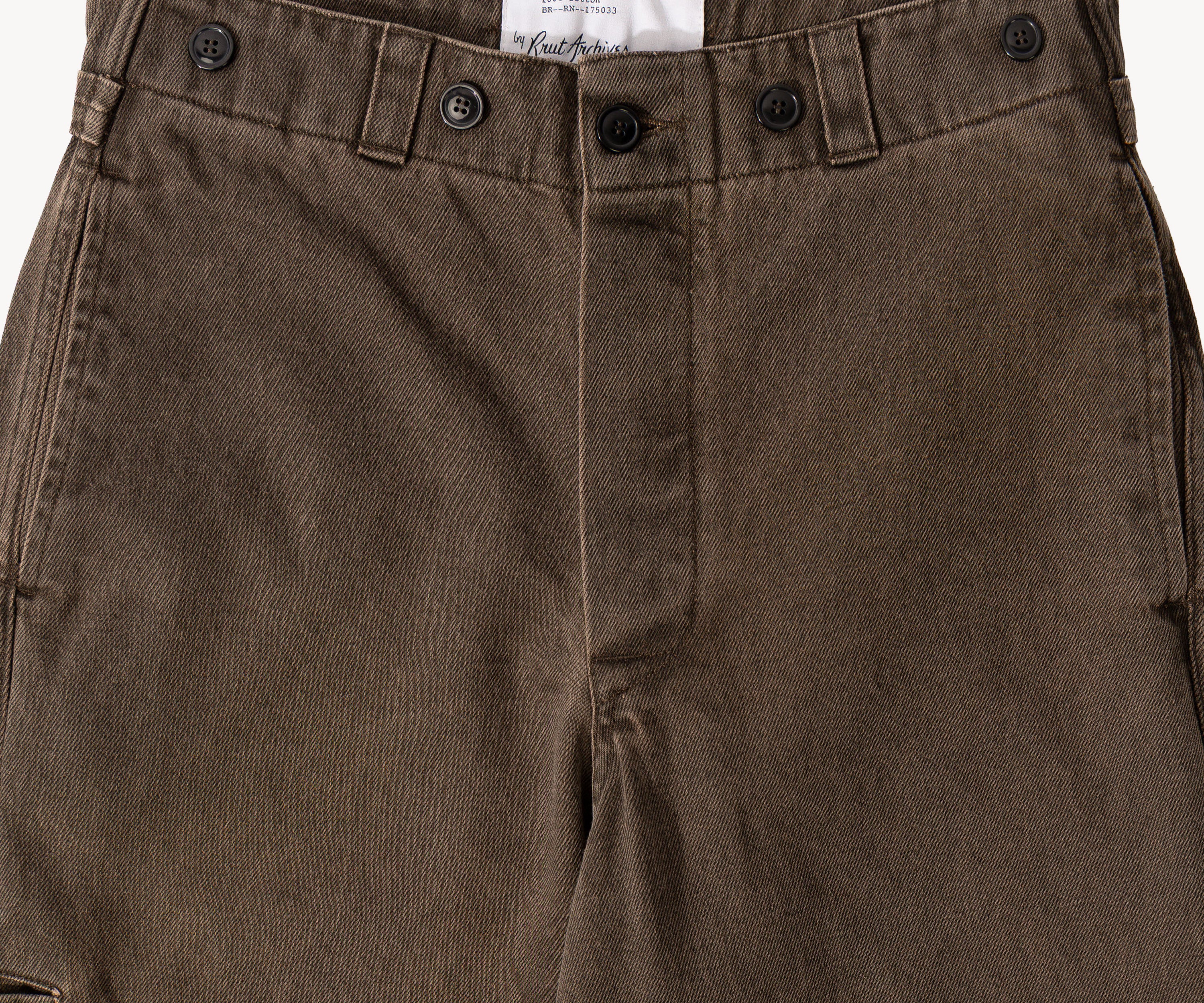 THE BUCKLE BACK PANTS Pants US26 / BROWN - BRUT Clothing US