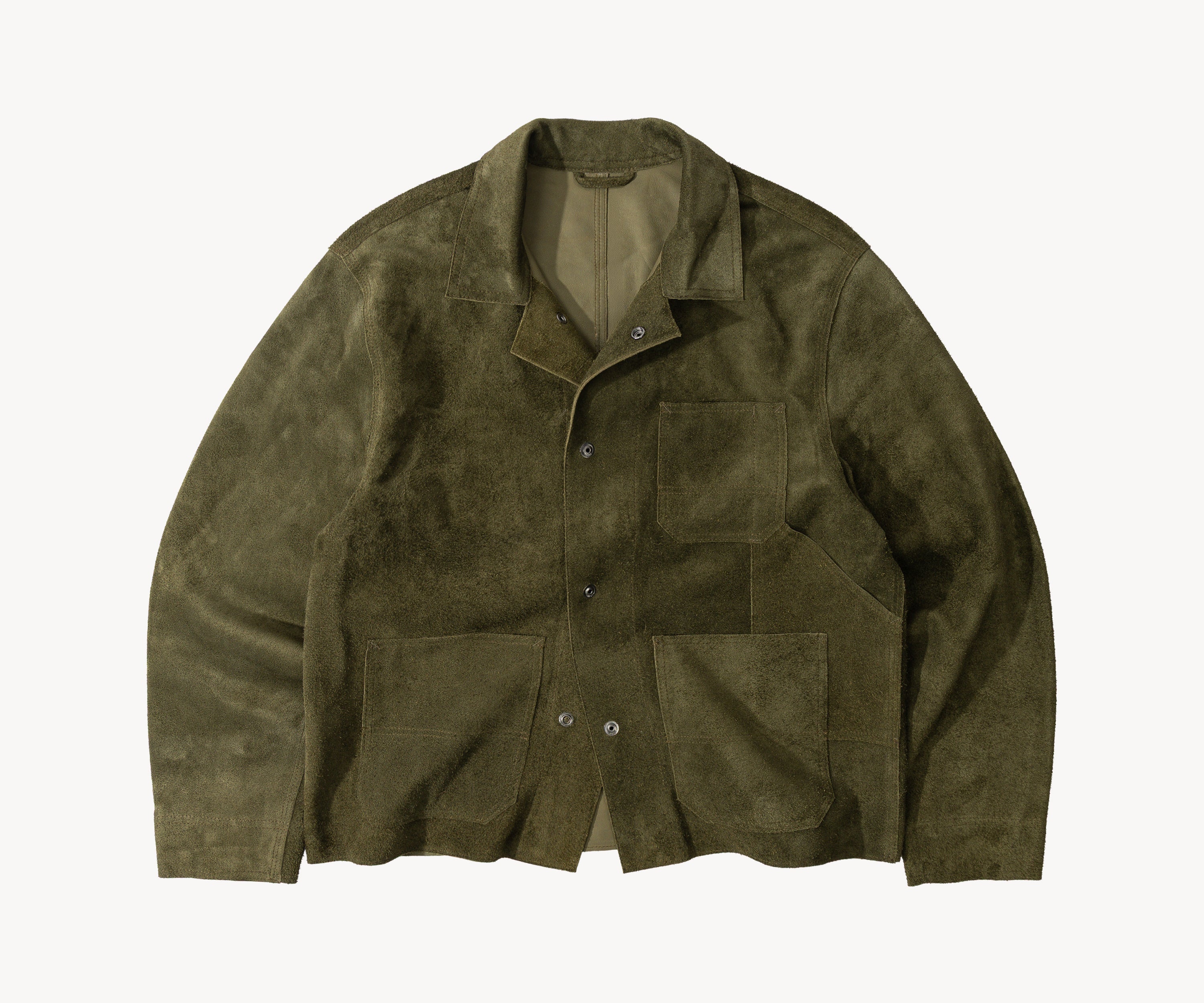 THE LEATHER TOOLS JACKET Coats & Jackets SMALL / OLIVE GREEN - BRUT Clothing US