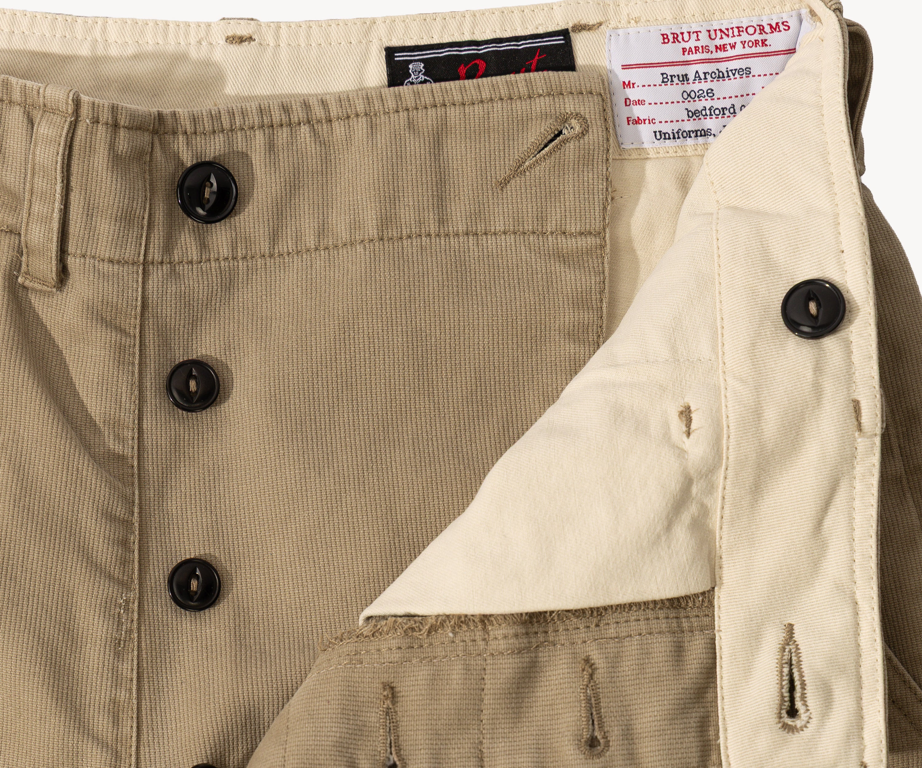 THE UNIFORM CHINO PANTS Pants US26 / BEIGE - BRUT Clothing US