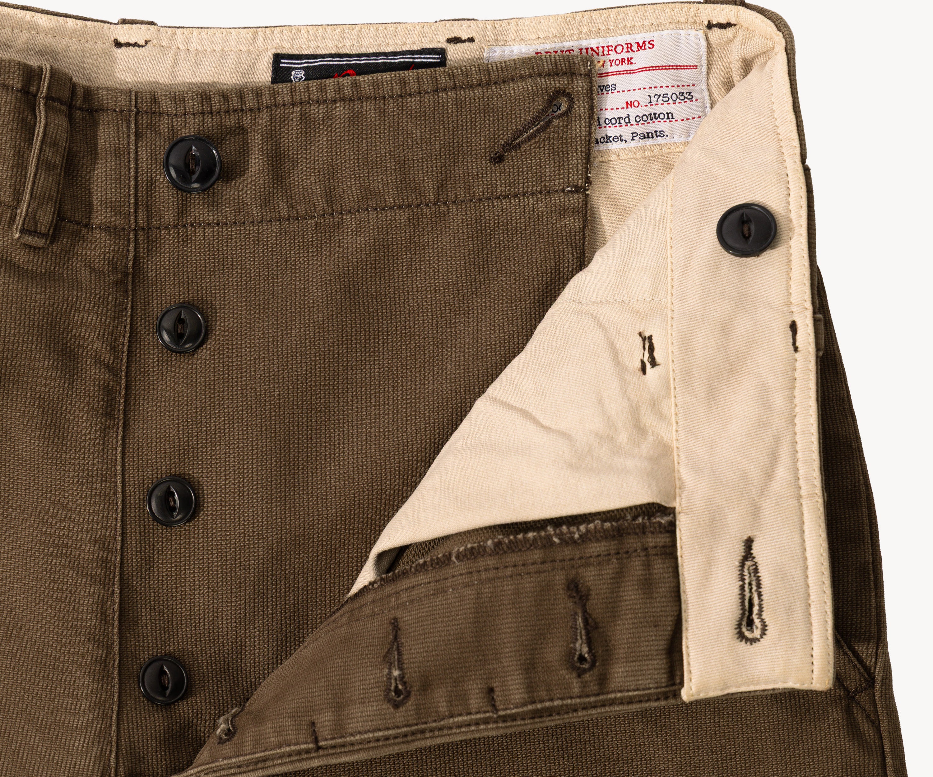 THE UNIFORM CHINO PANTS Pants US26 / BROWN - BRUT Clothing US