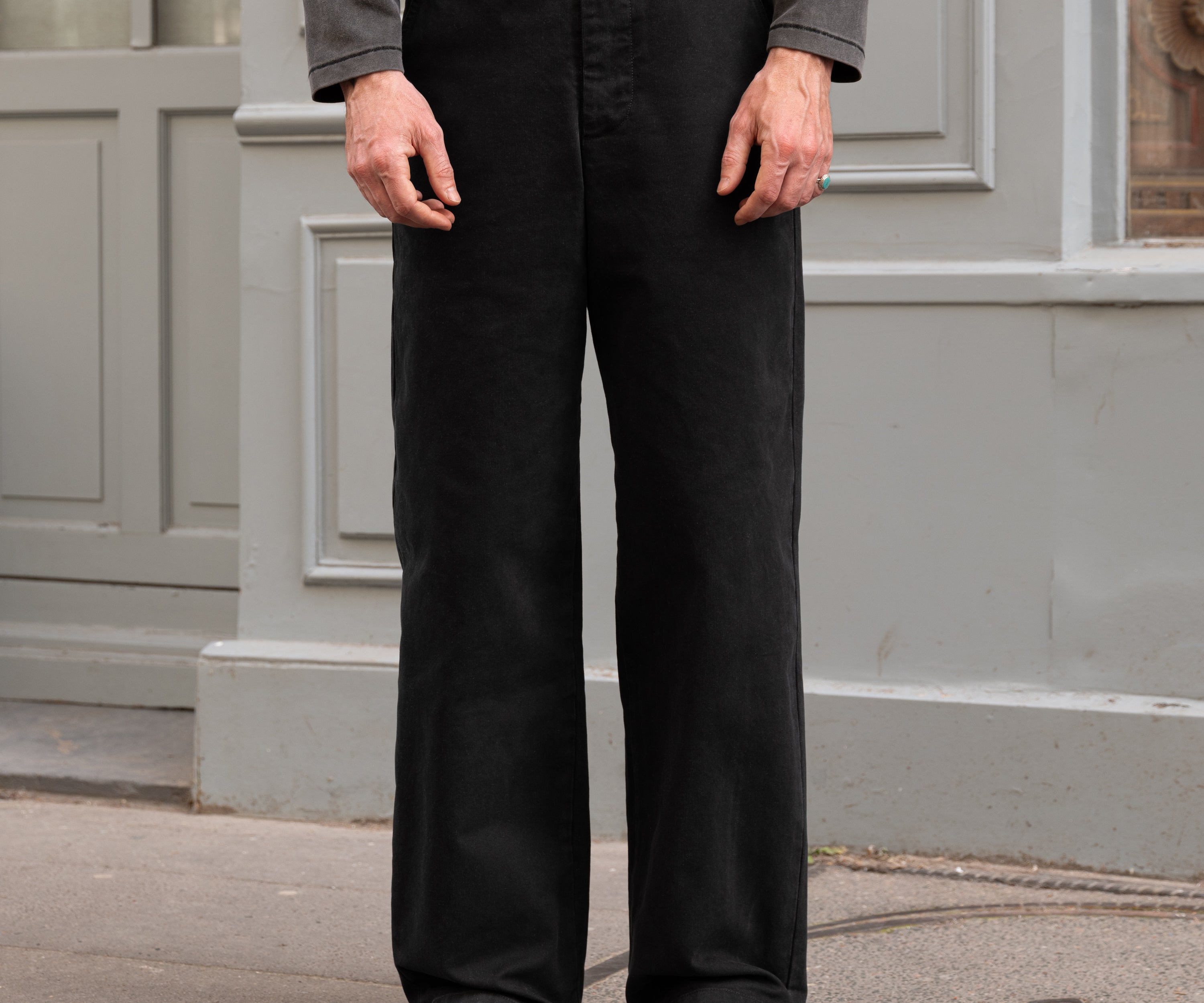 THE UNIFORM CHINO PANTS Pants US26 / BLACK - BRUT Clothing US
