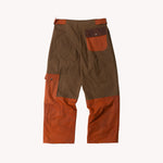 REWORK® WAX OVERPANTS - N° 023 Pants BROWN - BRUT Clothing US
