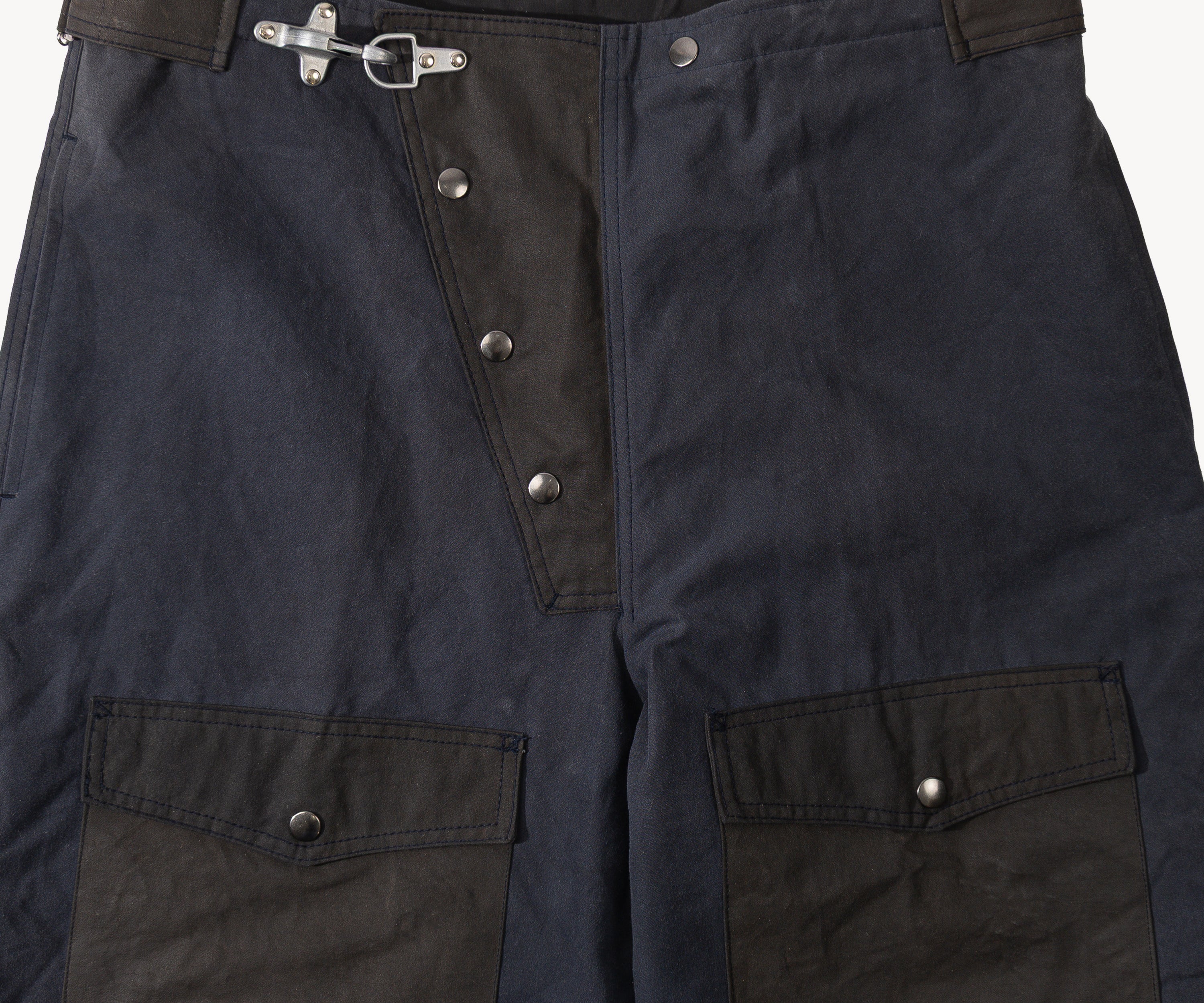 REWORK® WAX OVERPANTS - N° 010 Pants BLUE - BRUT Clothing US