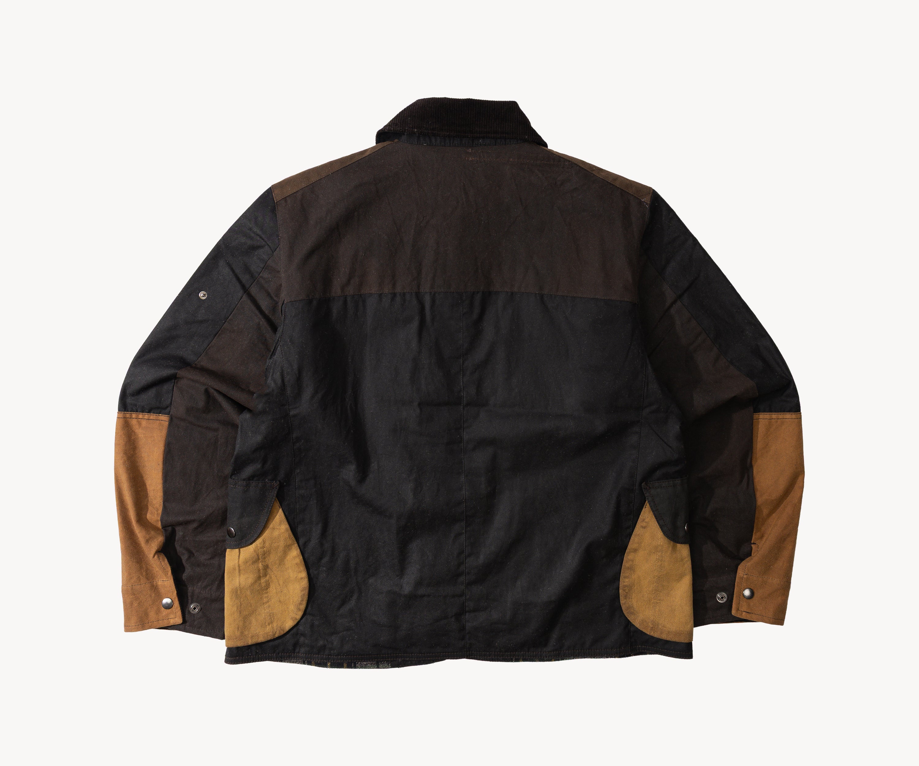 REWORK® STORMFISHER WAX JACKET - N° 002 Coats & Jackets SMALL / BROWN - BRUT Clothing US