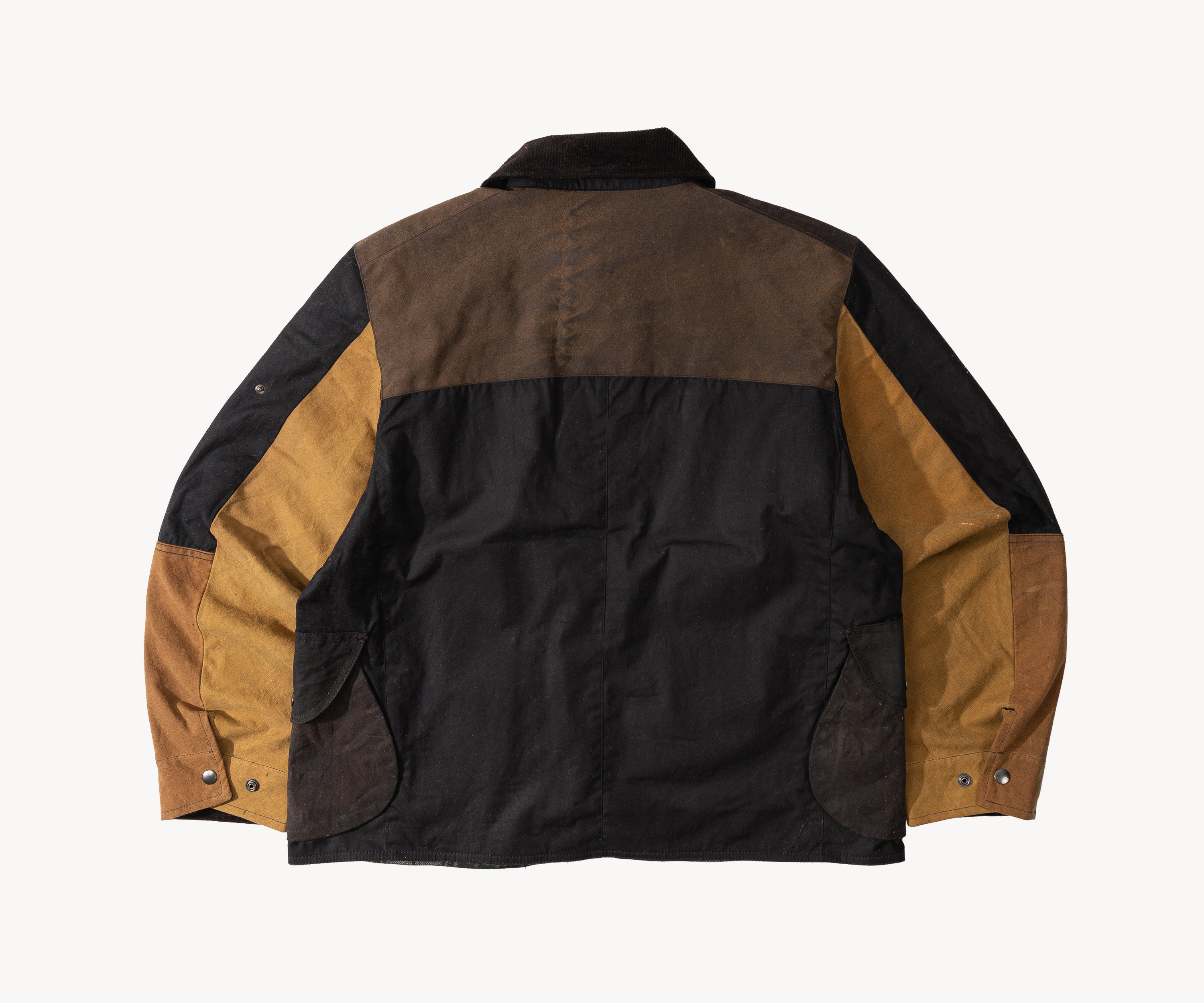 REWORK® STORMFISHER WAX JACKET - N° 003 Coats & Jackets SMALL / BROWN - BRUT Clothing US