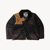 REWORK® STORMFISHER WAX JACKET - N° 004 Coats & Jackets SMALL / BROWN - BRUT Clothing US