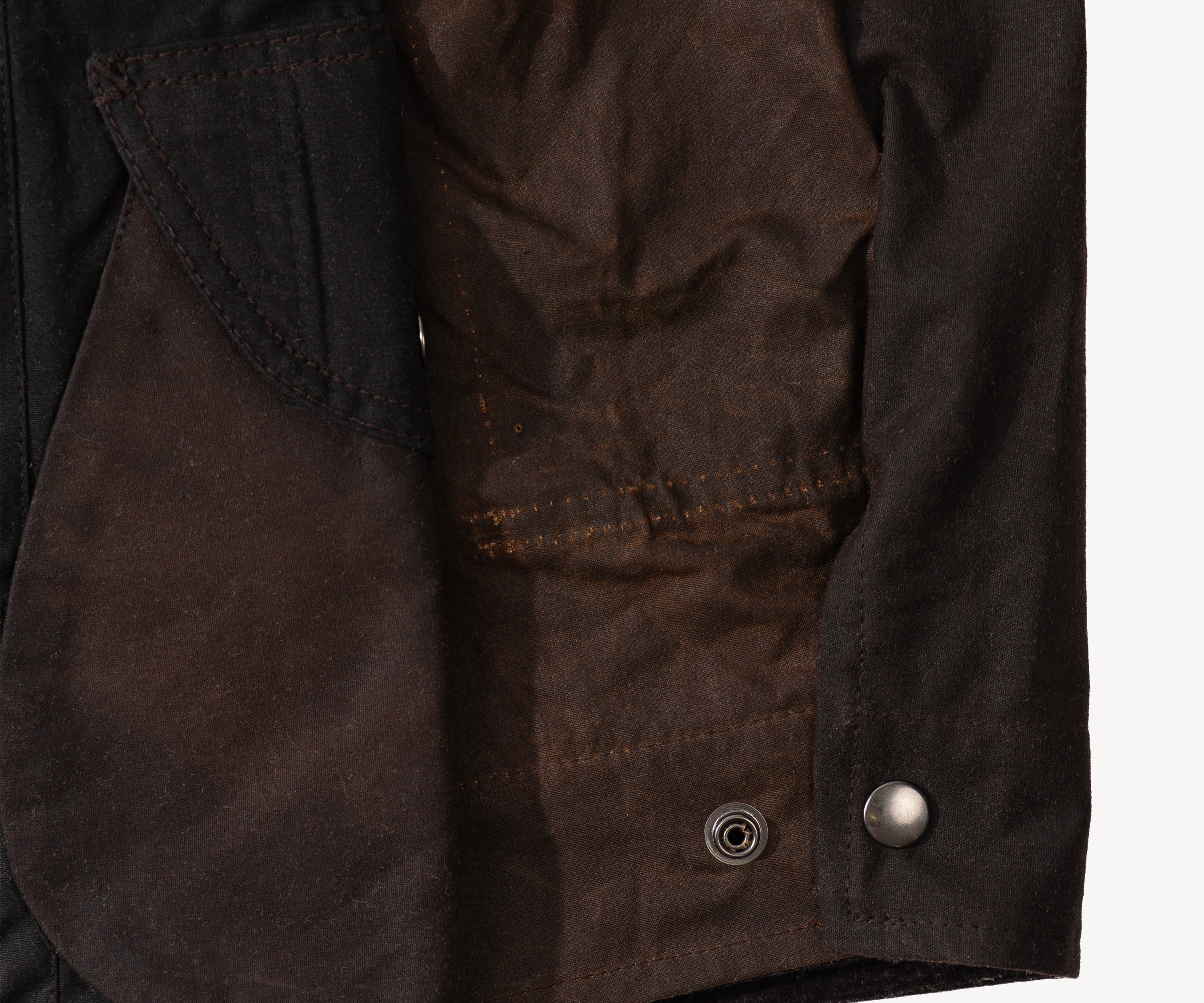 REWORK® STORMFISHER WAX JACKET - N° 004 Coats & Jackets SMALL / BROWN - BRUT Clothing US