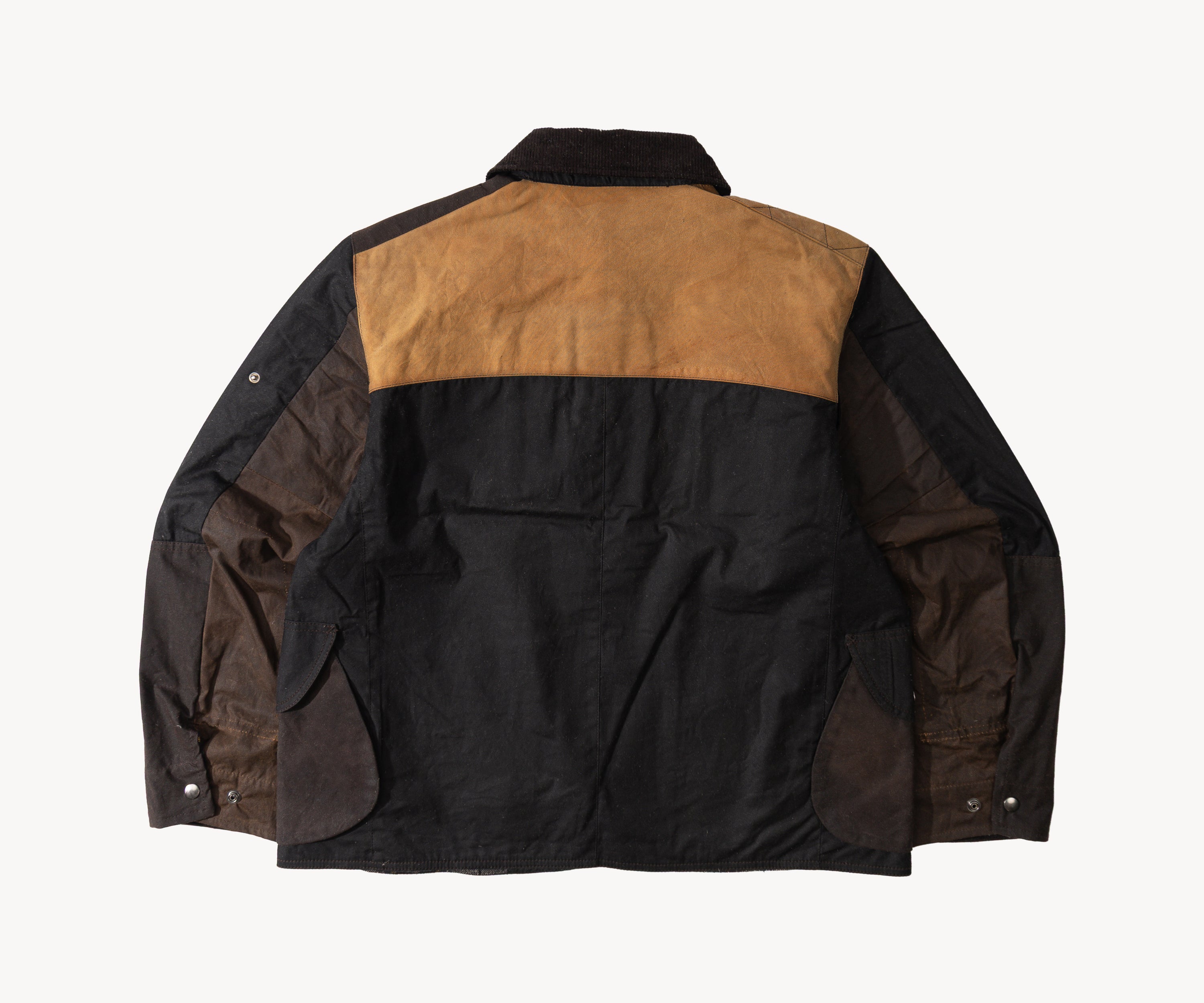 REWORK® STORMFISHER WAX JACKET - N° 004 Coats & Jackets SMALL / BROWN - BRUT Clothing US