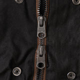 REWORK® STORMFISHER WAX JACKET - N° 005 Coats & Jackets SMALL / BROWN - BRUT Clothing US