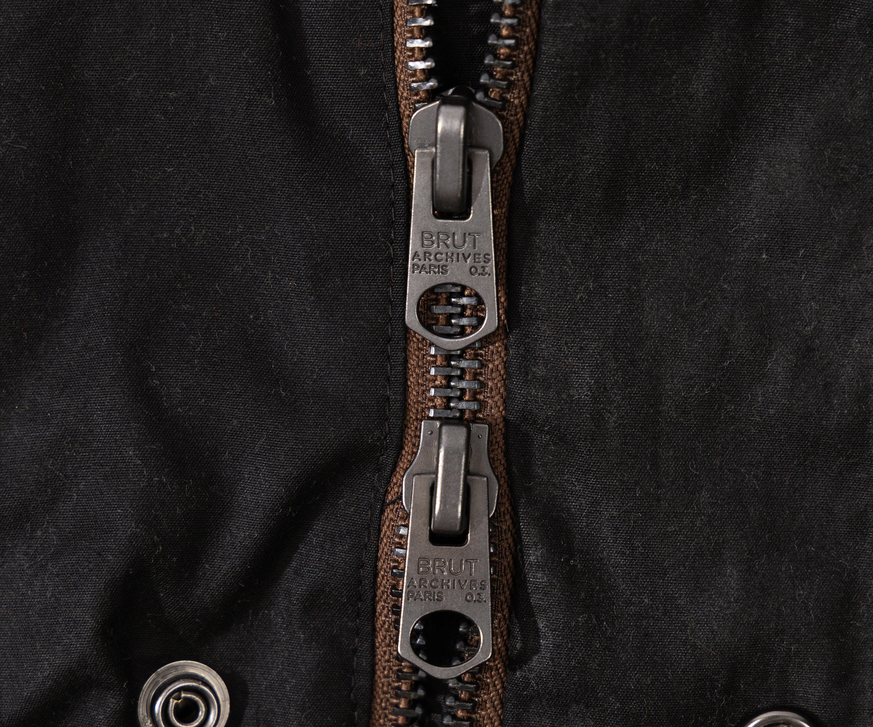 REWORK® STORMFISHER WAX JACKET - N° 005 Coats & Jackets SMALL / BROWN - BRUT Clothing US