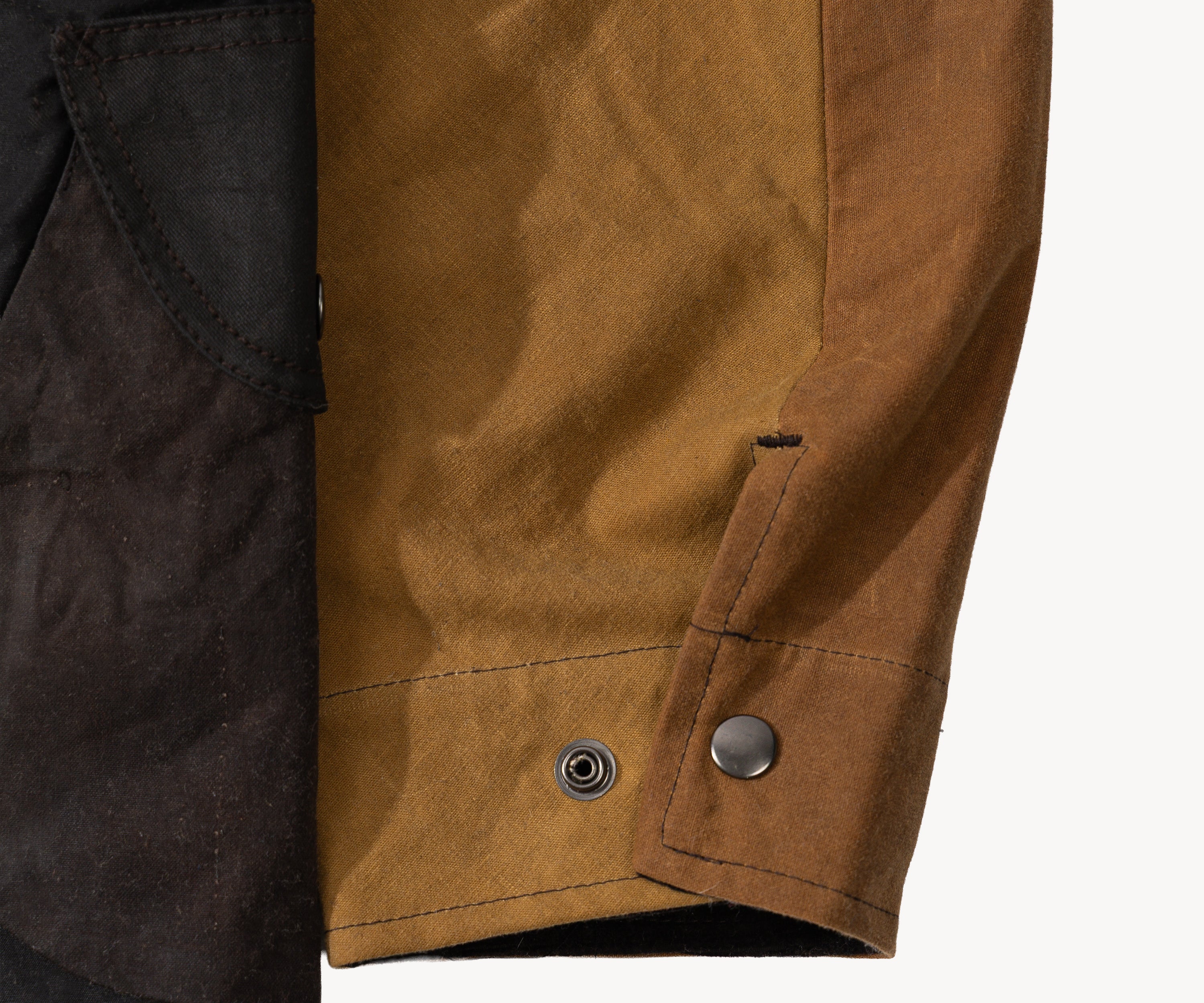 REWORK® STORMFISHER WAX JACKET - N° 005 Coats & Jackets SMALL / BROWN - BRUT Clothing US