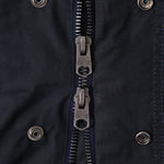 REWORK® STORMFISHER WAX JACKET - N° 007 Coats & Jackets SMALL / BLUE - BRUT Clothing US