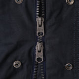 REWORK® STORMFISHER WAX JACKET - N° 007 Coats & Jackets SMALL / BLUE - BRUT Clothing US