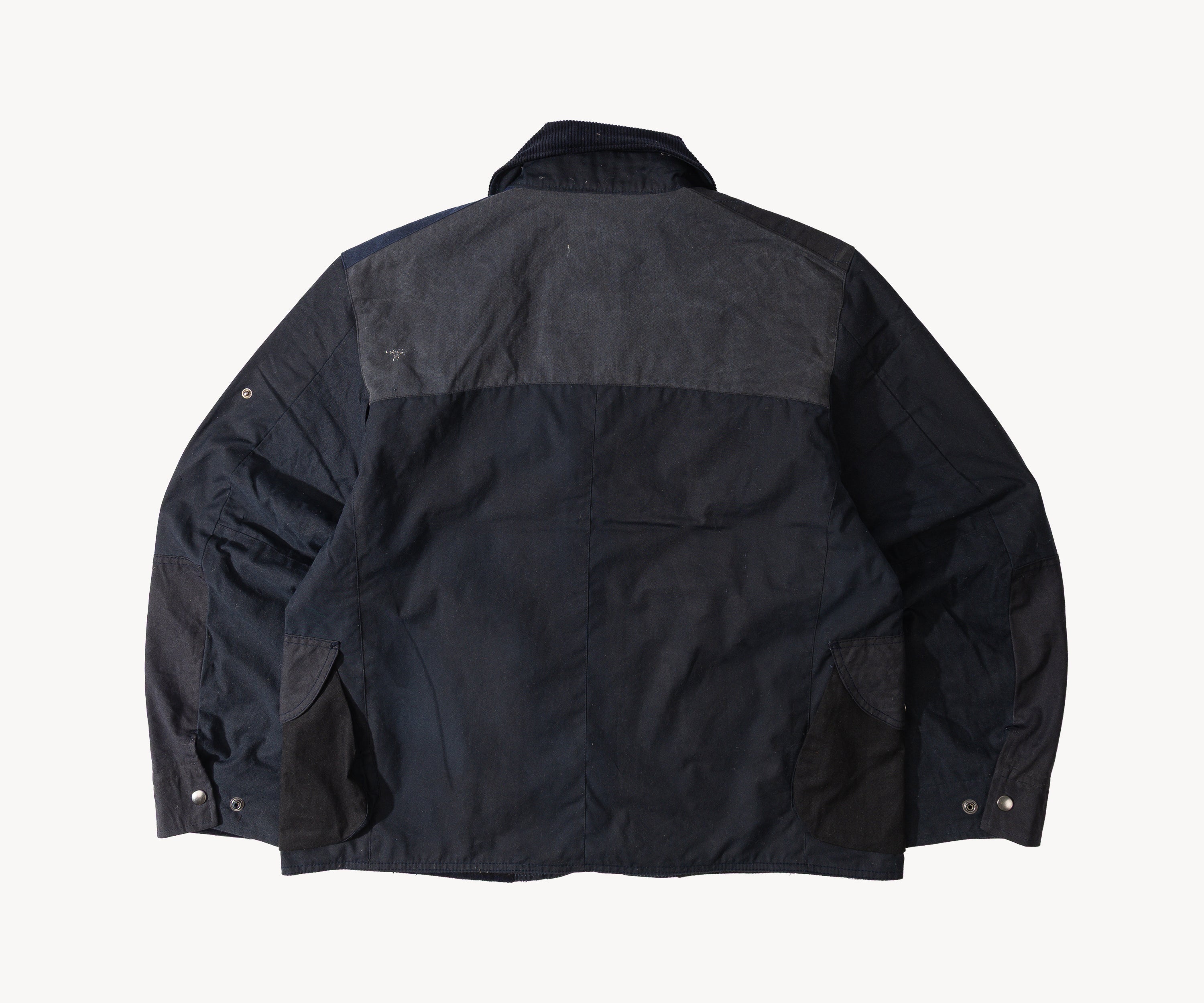 REWORK® STORMFISHER WAX JACKET - N° 007 Coats & Jackets SMALL / BLUE - BRUT Clothing US