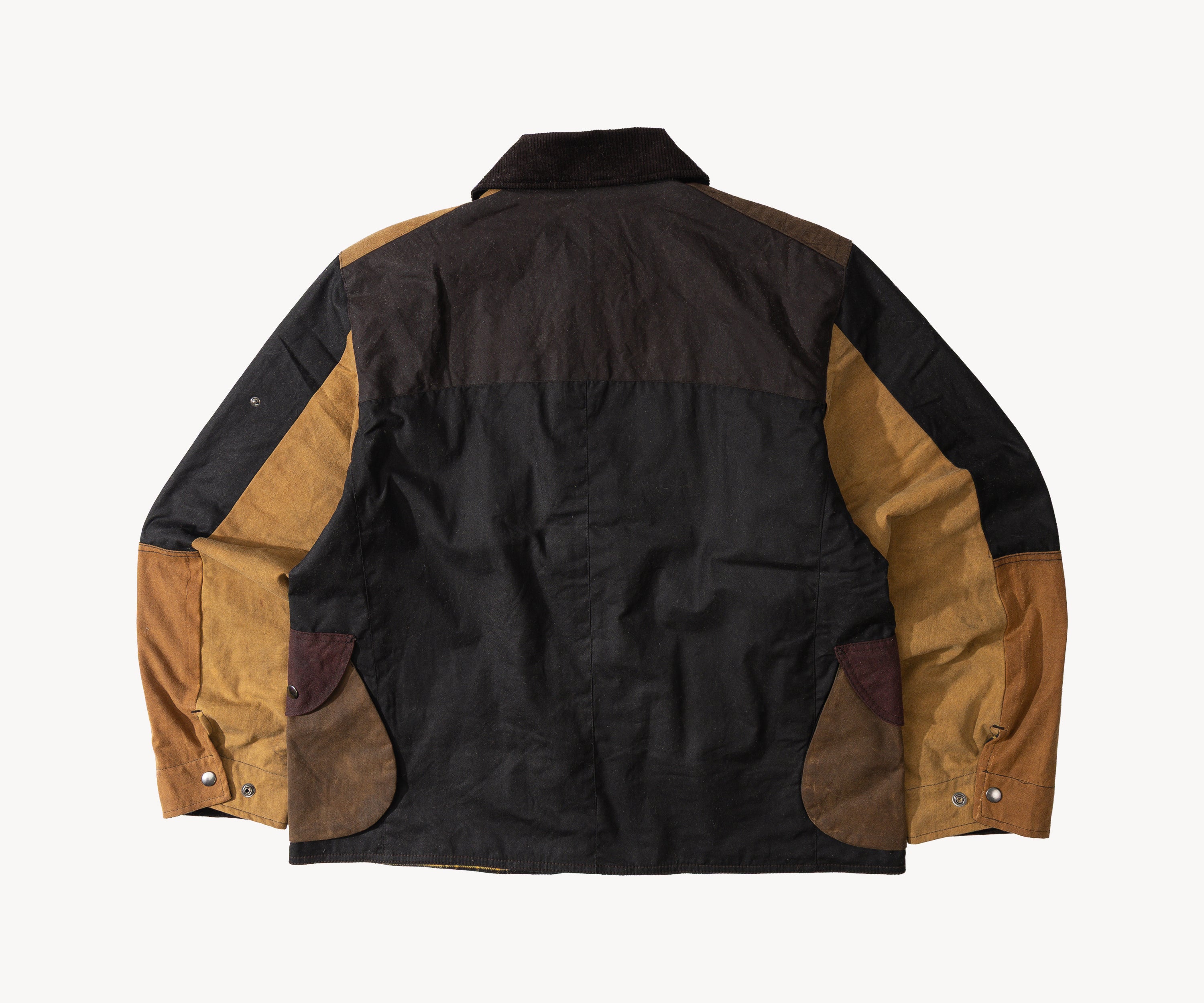 REWORK® STORMFISHER WAX JACKET - N° 005 Coats & Jackets SMALL / BROWN - BRUT Clothing US