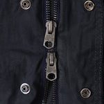 REWORK® STORMFISHER WAX JACKET - N° 008 Coats & Jackets SMALL / BLUE - BRUT Clothing US