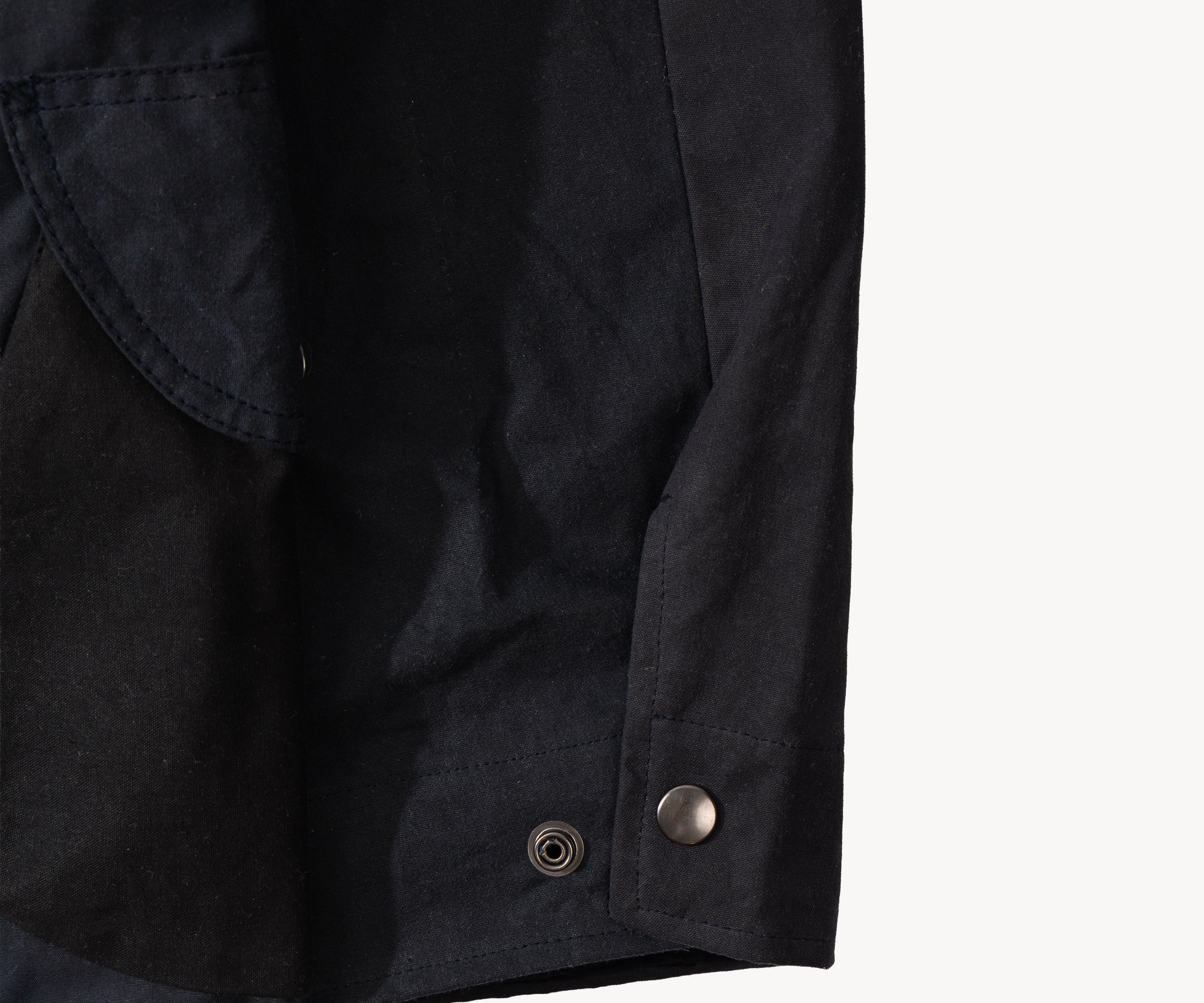 REWORK® STORMFISHER WAX JACKET - N° 008 Coats & Jackets SMALL / BLUE - BRUT Clothing US
