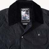 REWORK® STORMFISHER WAX JACKET - N° 009 Coats & Jackets SMALL / BLUE - BRUT Clothing US