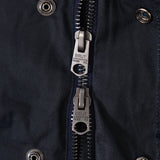 REWORK® STORMFISHER WAX JACKET - N° 009 Coats & Jackets SMALL / BLUE - BRUT Clothing US