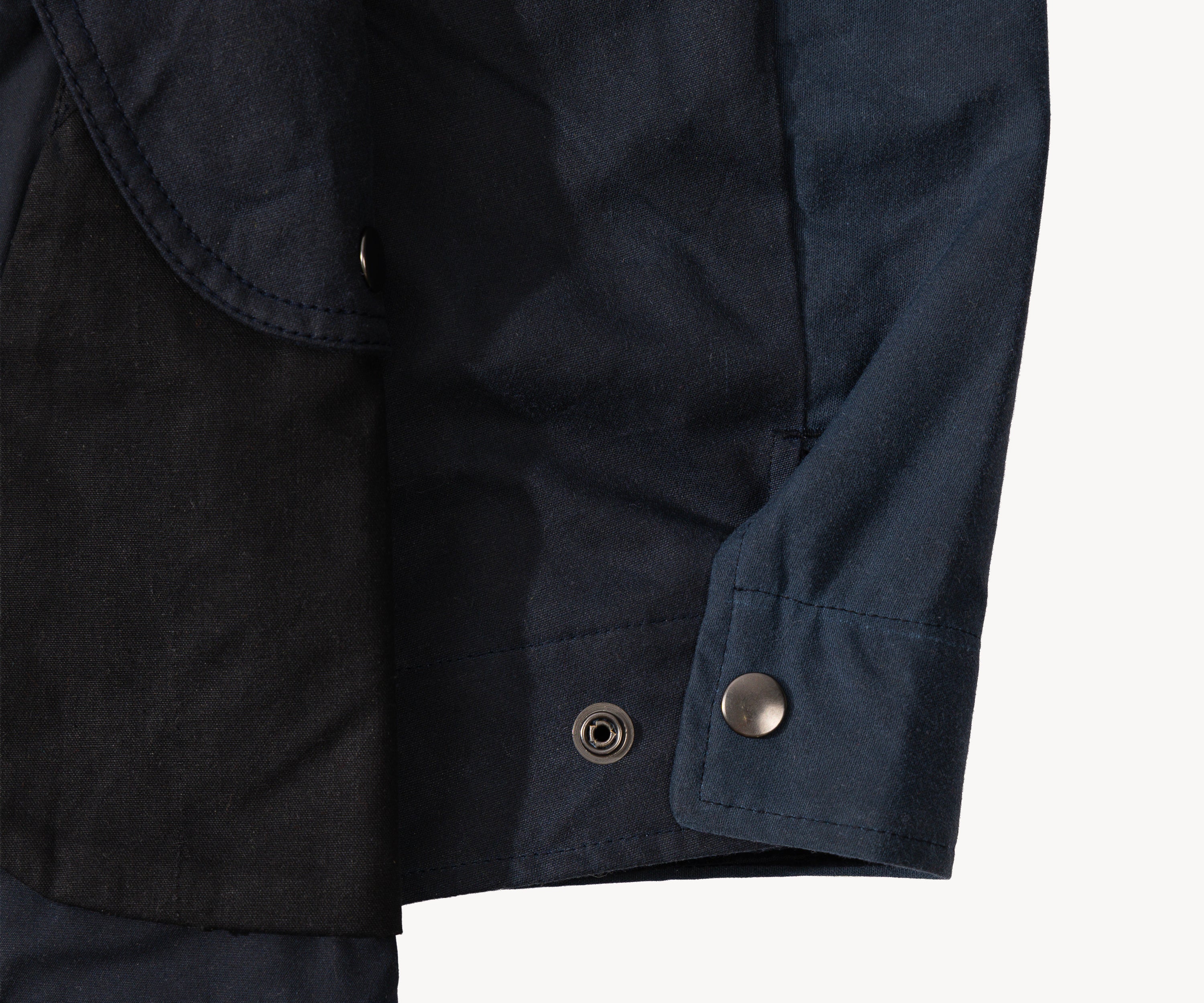 REWORK® STORMFISHER WAX JACKET - N° 009 Coats & Jackets SMALL / BLUE - BRUT Clothing US