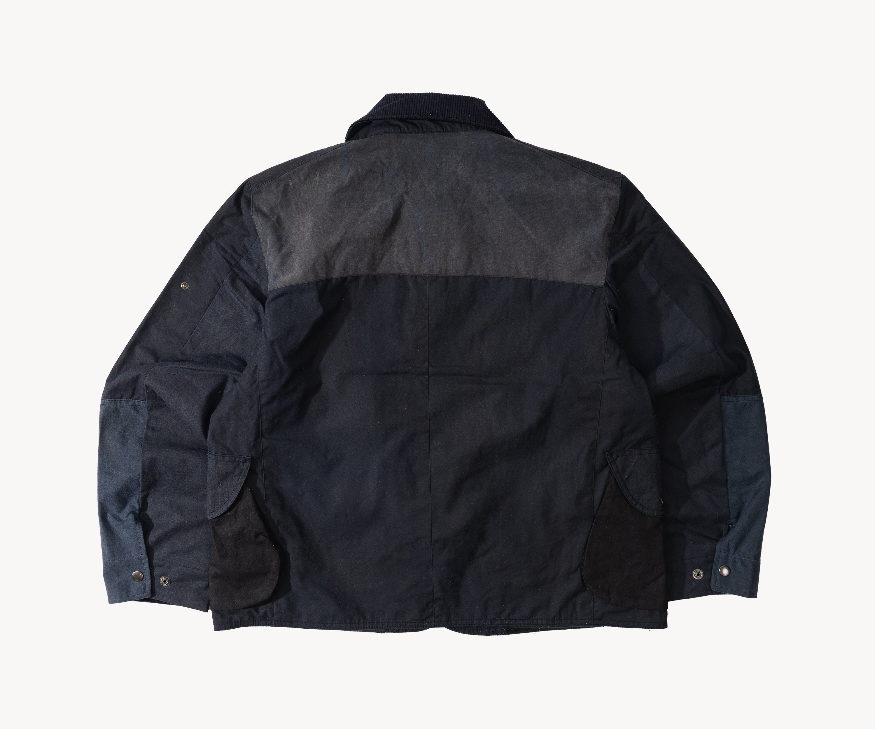 REWORK® STORMFISHER WAX JACKET - N° 009 Coats & Jackets SMALL / BLUE - BRUT Clothing US