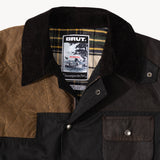 REWORK® STORMFISHER WAX JACKET - N° 012 Coats & Jackets MEDIUM / BROWN - BRUT Clothing US
