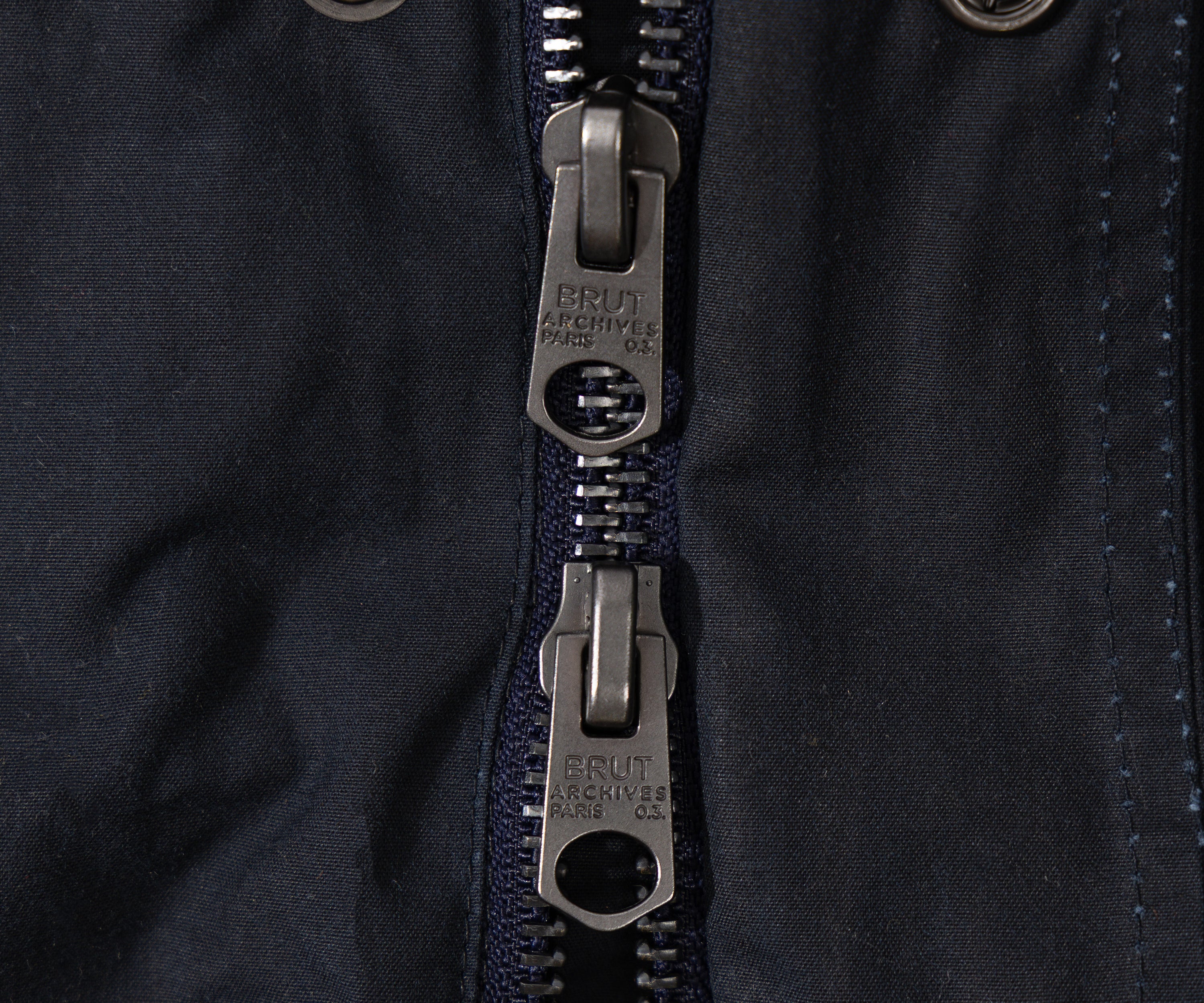 REWORK® STORMFISHER WAX JACKET - N° 019 Coats & Jackets MEDIUM / BLUE - BRUT Clothing US