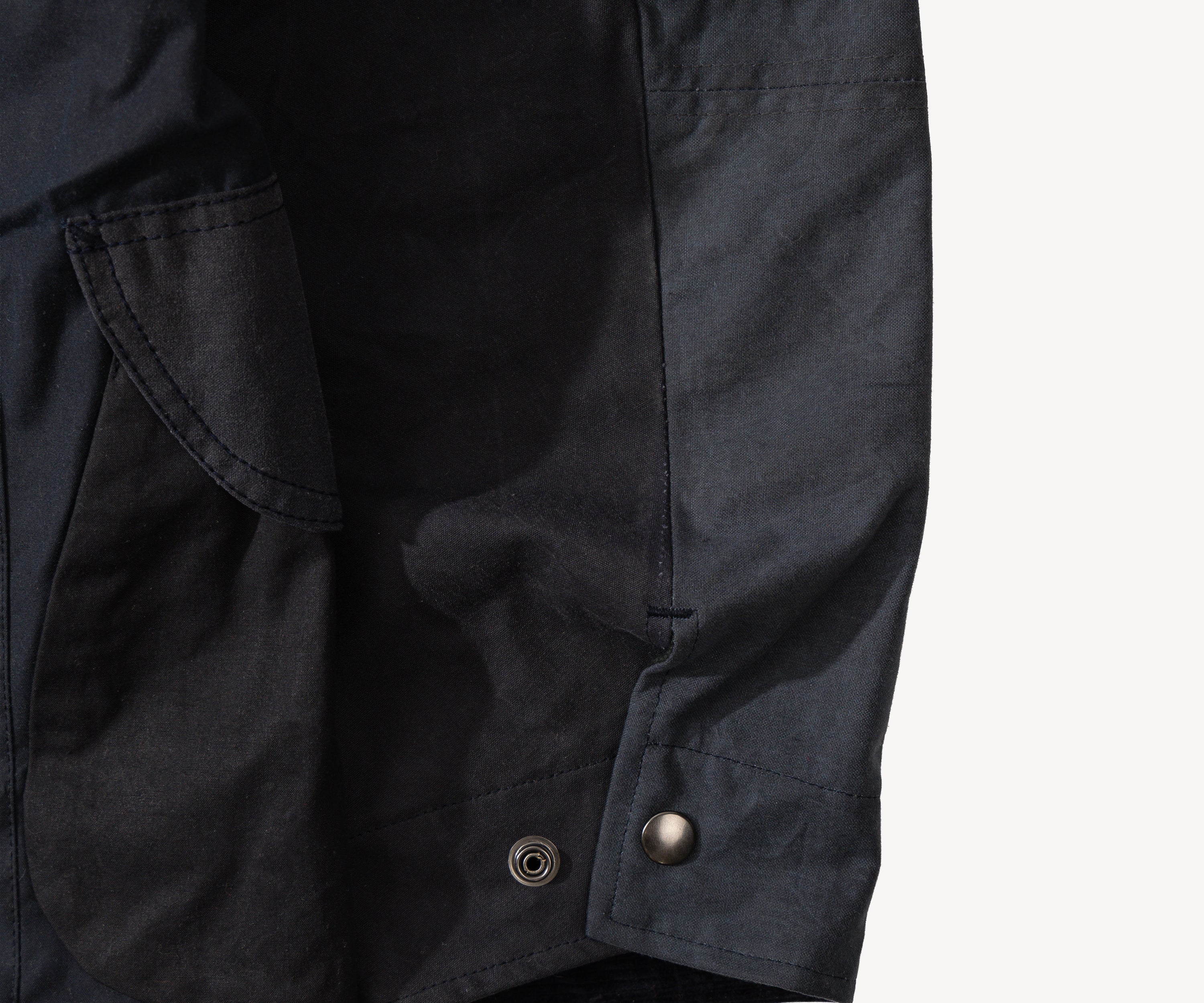REWORK® STORMFISHER WAX JACKET - N° 019 Coats & Jackets MEDIUM / BLUE - BRUT Clothing US