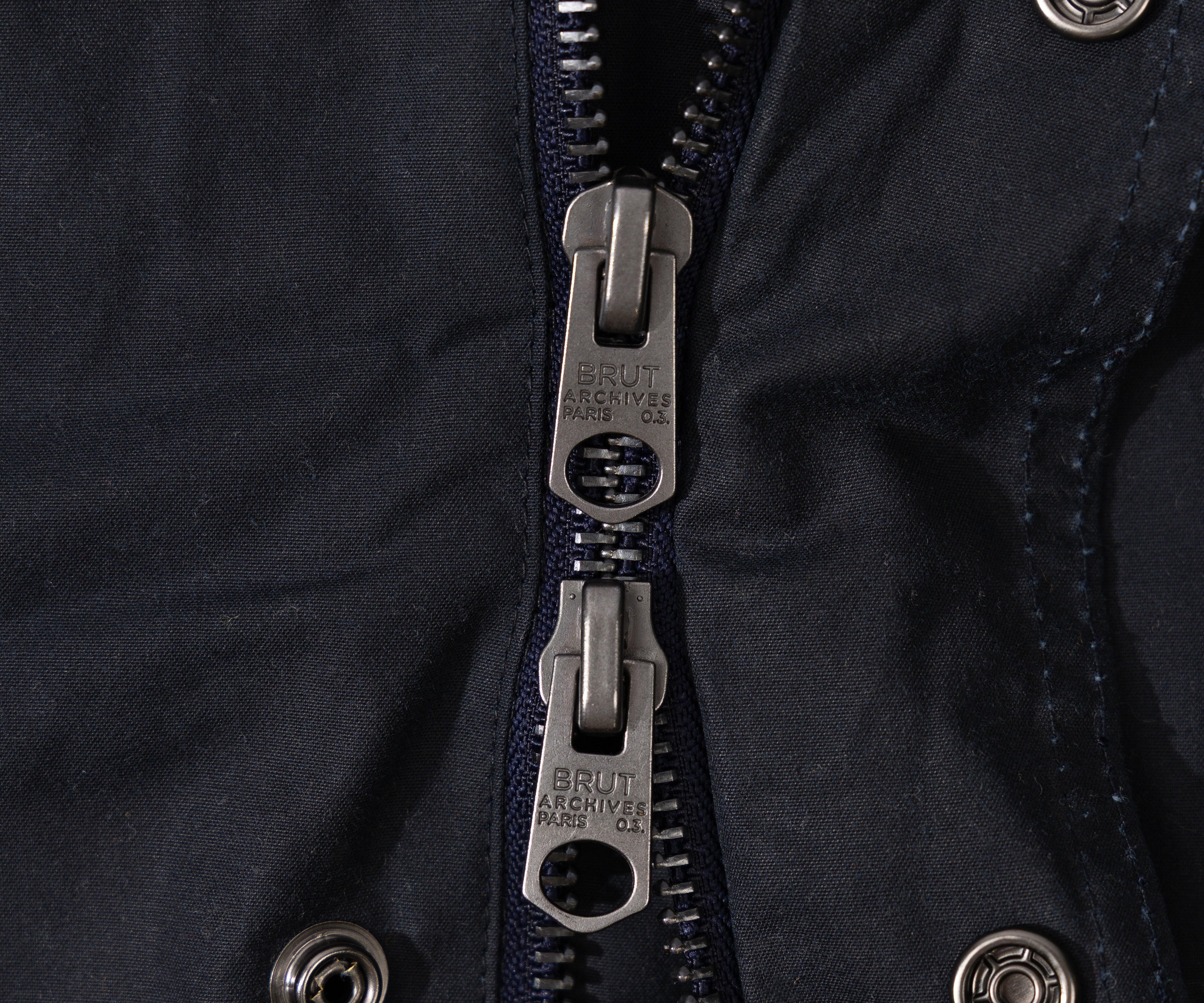 REWORK® STORMFISHER WAX JACKET - N° 022 Coats & Jackets MEDIUM / BLUE - BRUT Clothing US