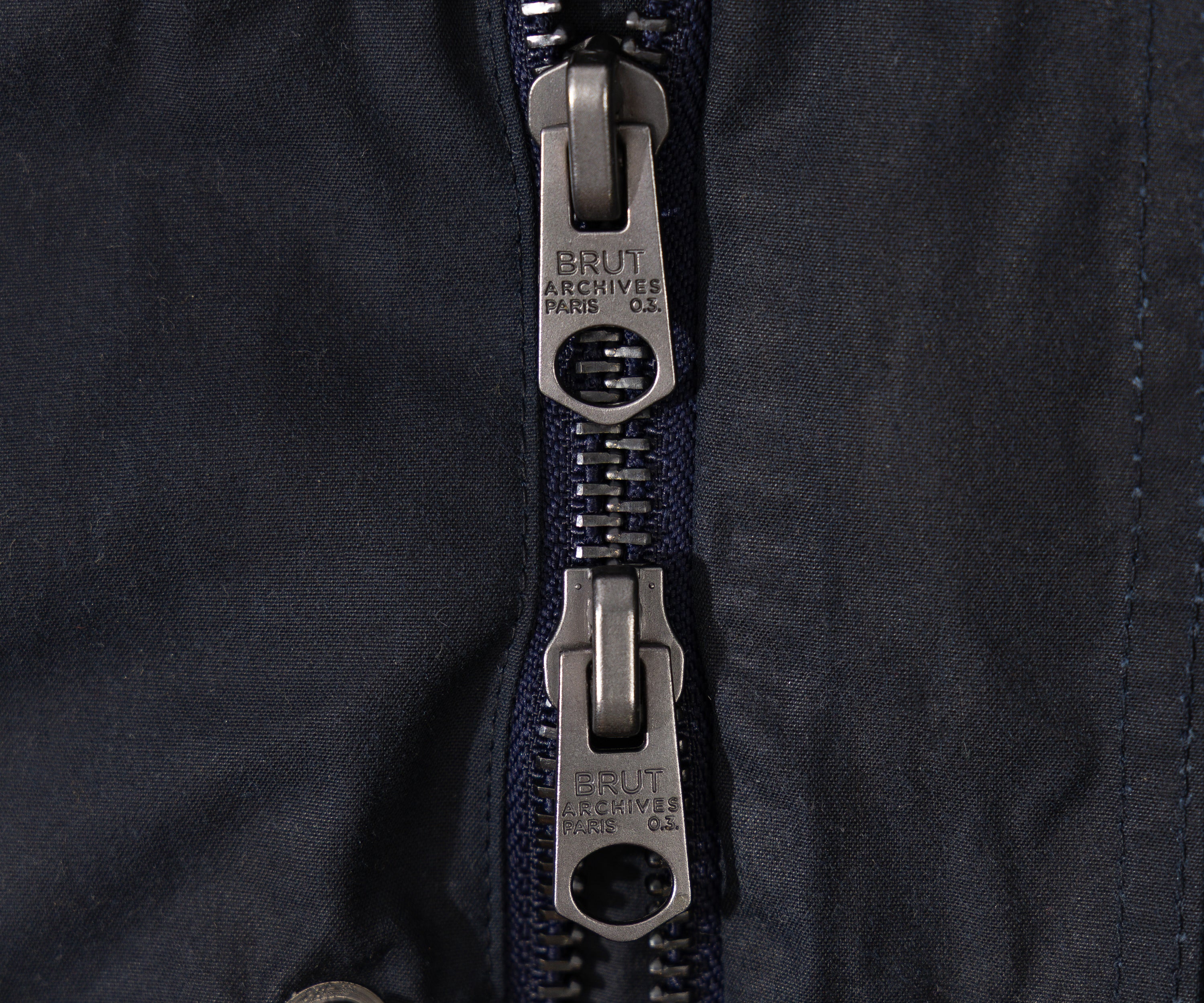 REWORK® STORMFISHER WAX JACKET - N° 023 Coats & Jackets MEDIUM / BLUE - BRUT Clothing US