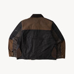 REWORK® STORMFISHER WAX JACKET - N° 026 Coats & Jackets LARGE / BROWN - BRUT Clothing US