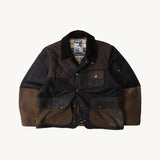 REWORK® STORMFISHER WAX JACKET - N° 027 Coats & Jackets LARGE / BROWN - BRUT Clothing US