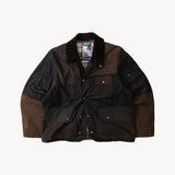 REWORK® STORMFISHER WAX JACKET - N° 028 Coats & Jackets LARGE / BROWN - BRUT Clothing US