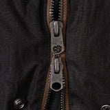 REWORK® STORMFISHER WAX JACKET - N° 028 Coats & Jackets LARGE / BROWN - BRUT Clothing US