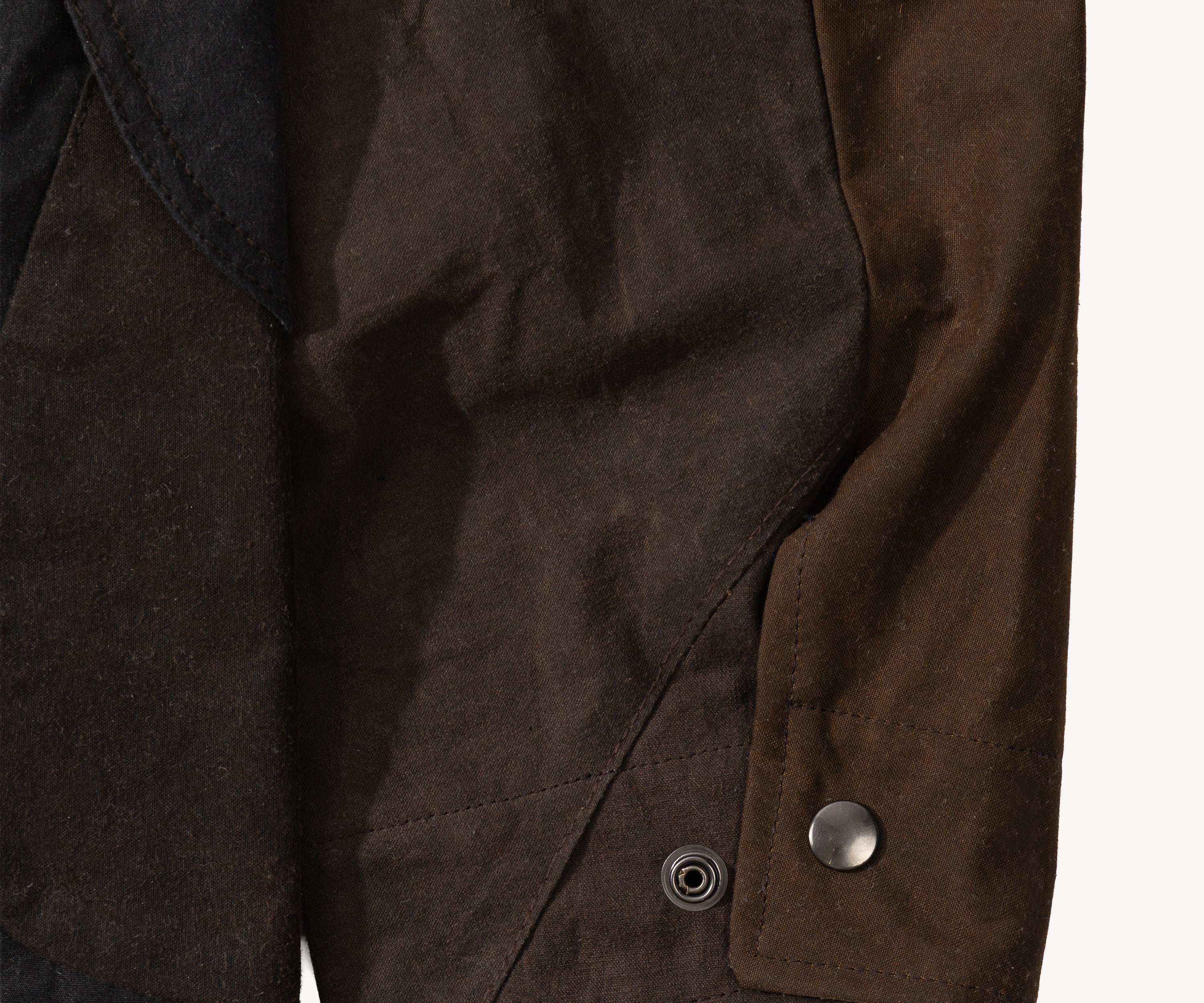 REWORK® STORMFISHER WAX JACKET - N° 028 Coats & Jackets LARGE / BROWN - BRUT Clothing US