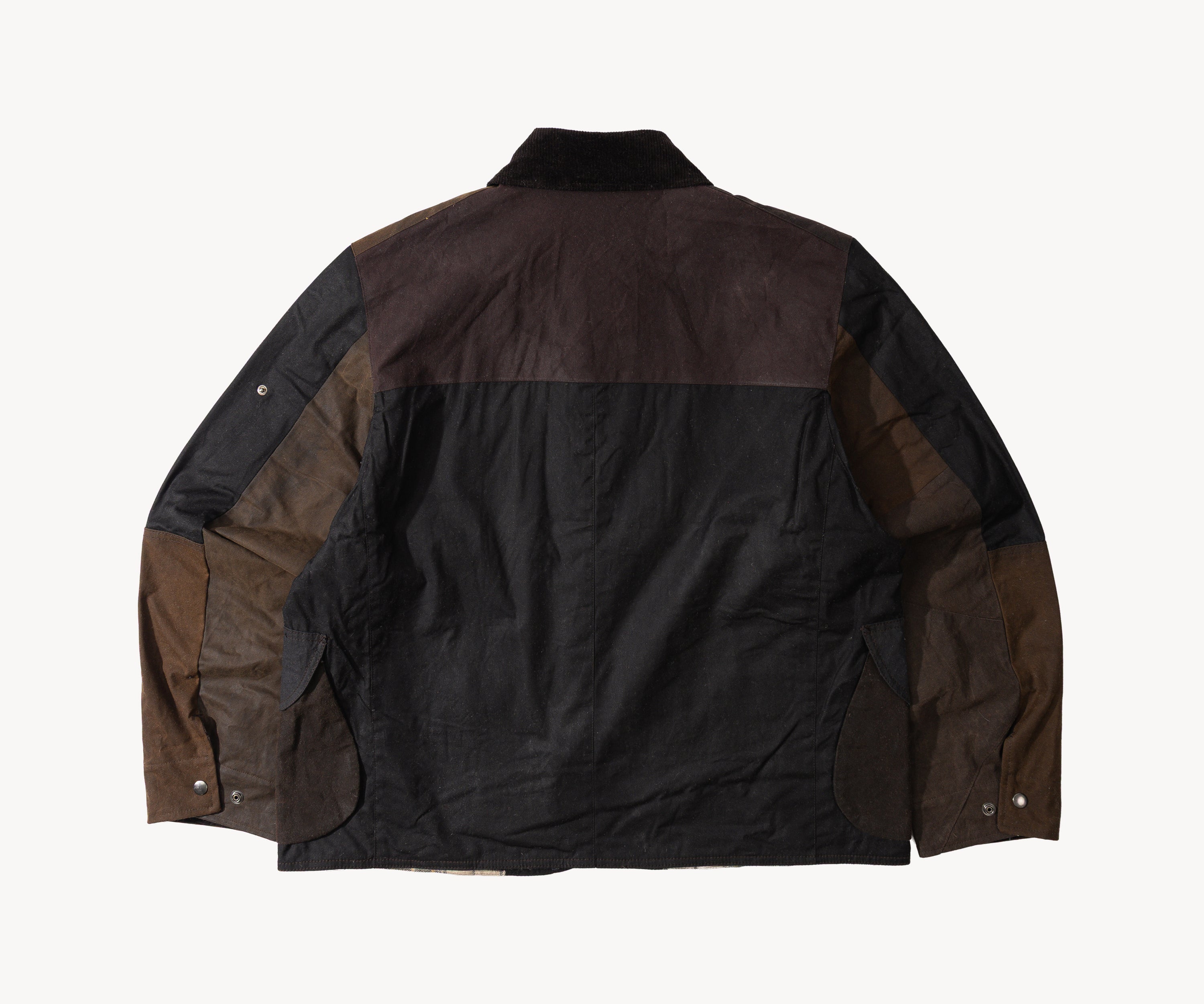 REWORK® STORMFISHER WAX JACKET - N° 028 Coats & Jackets LARGE / BROWN - BRUT Clothing US