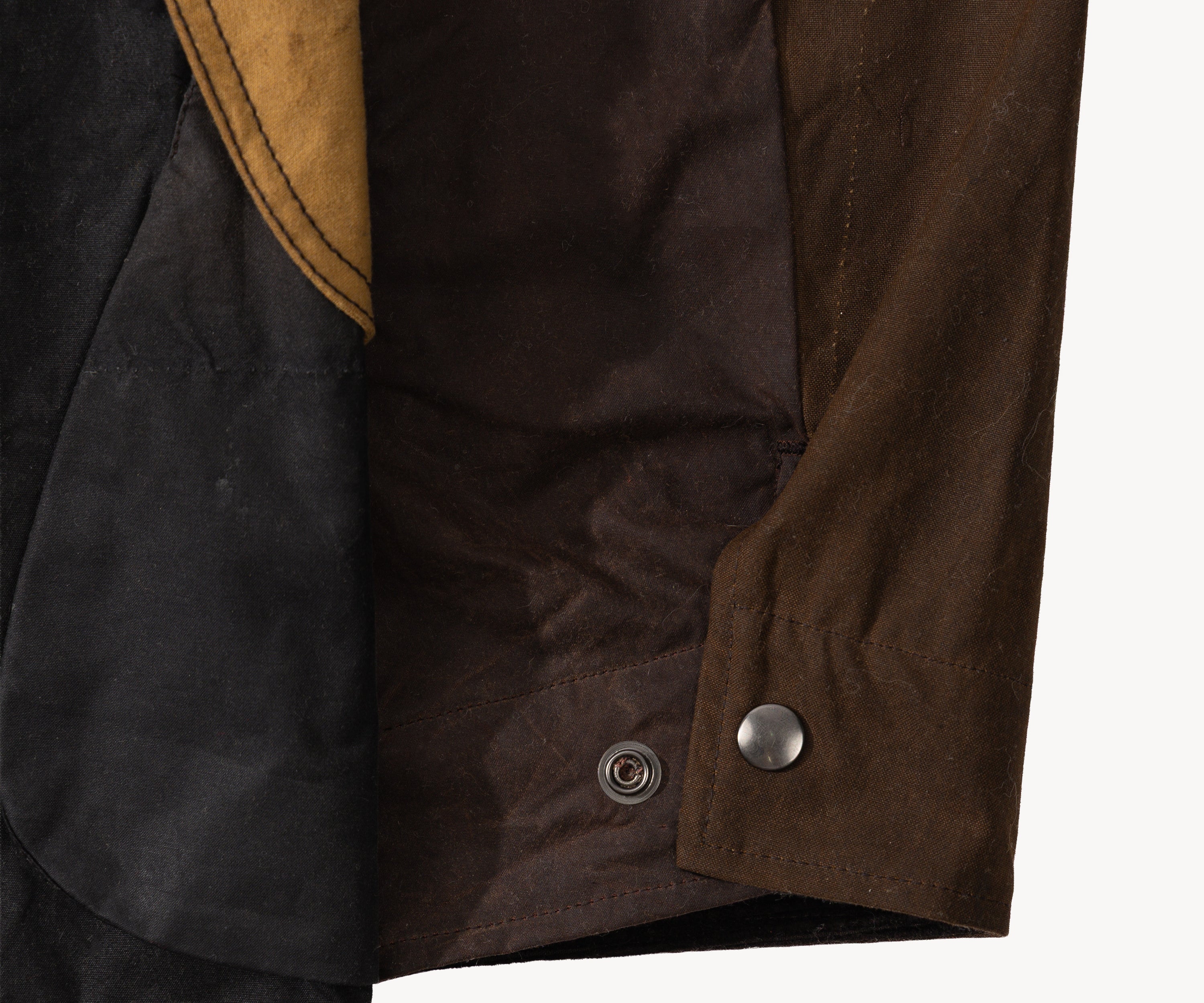 REWORK® STORMFISHER WAX JACKET - N° 029 Coats & Jackets LARGE / BROWN - BRUT Clothing US