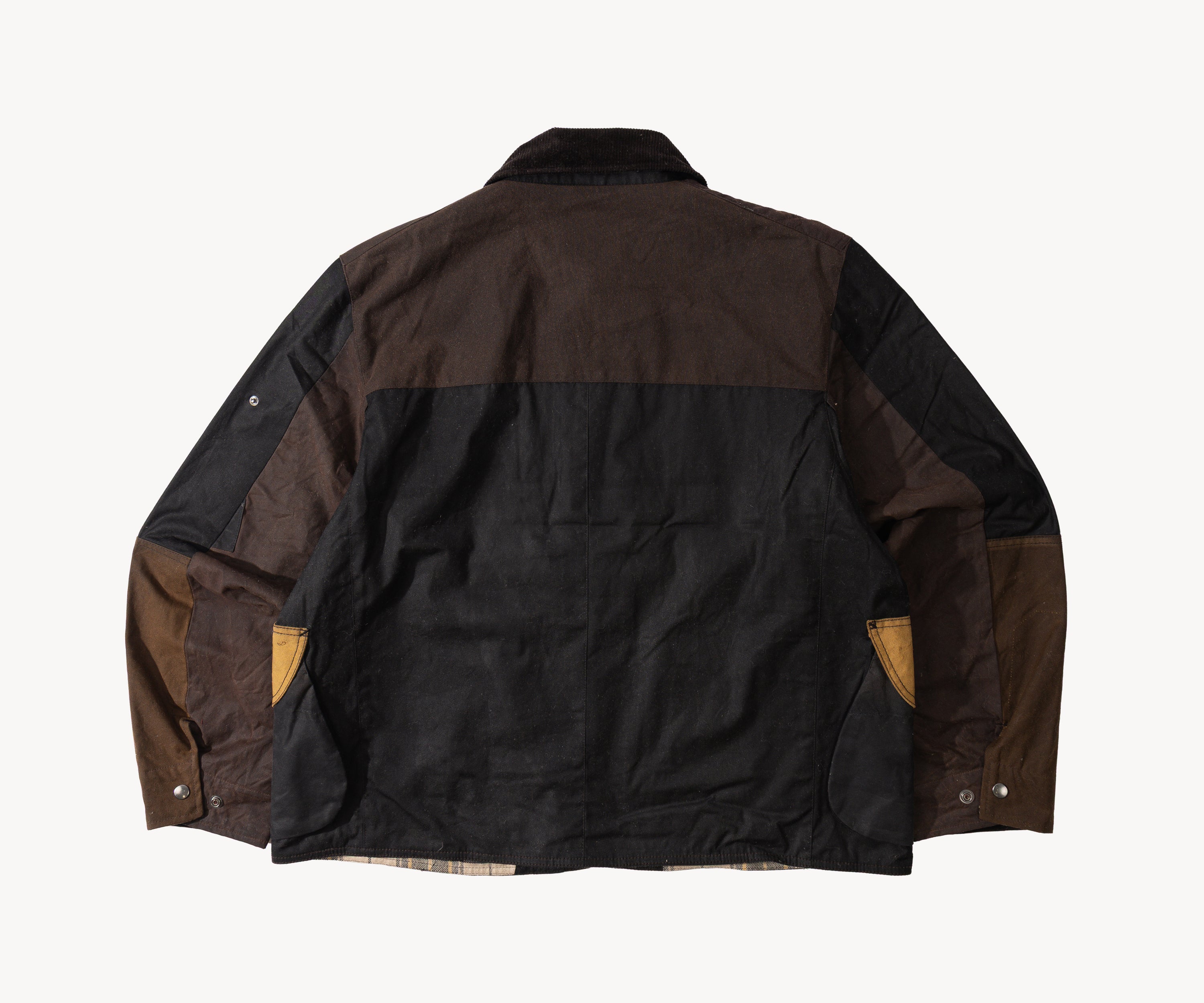 REWORK® STORMFISHER WAX JACKET - N° 029 Coats & Jackets LARGE / BROWN - BRUT Clothing US