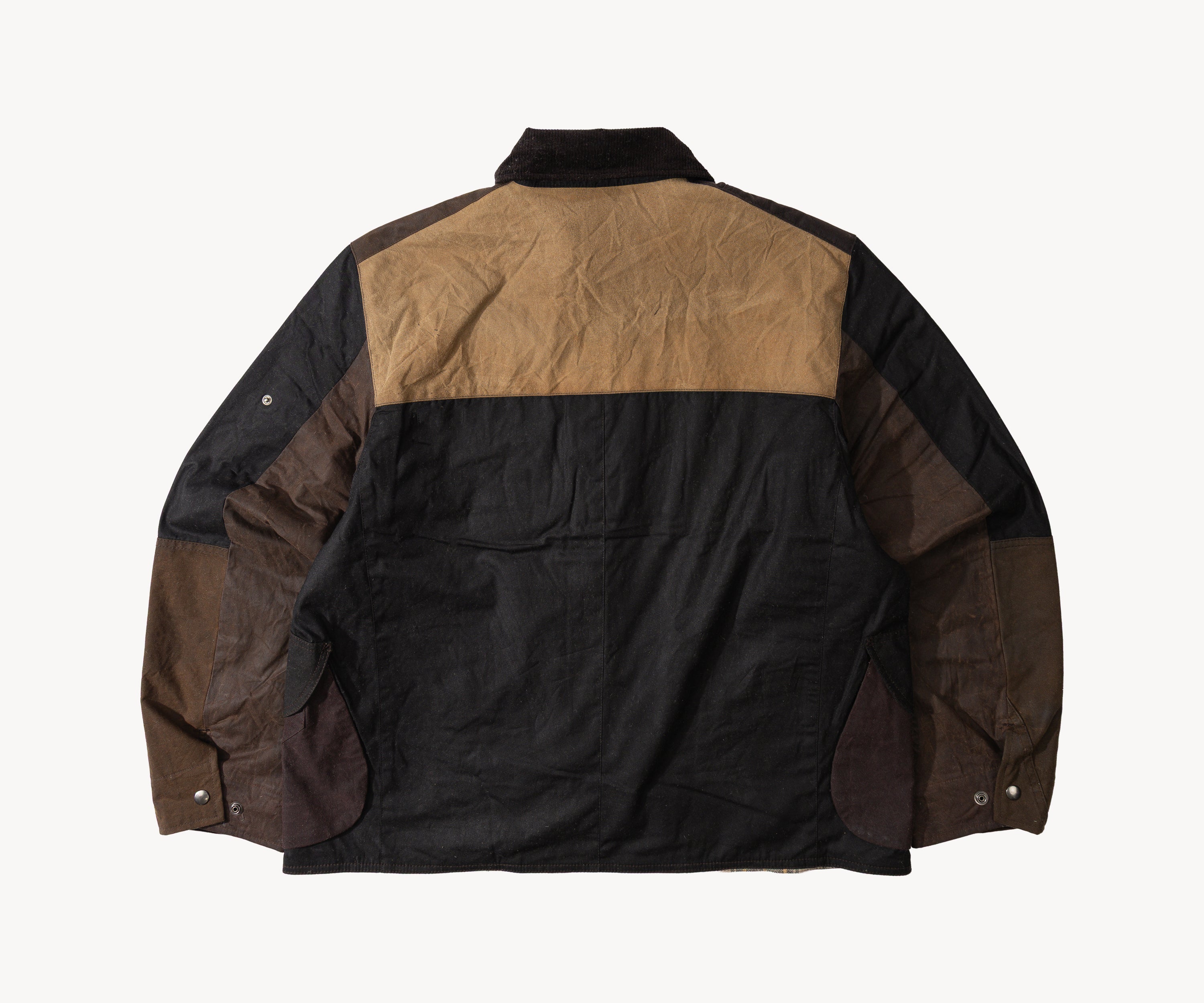 REWORK® STORMFISHER WAX JACKET - N° 030 Coats & Jackets LARGE / BROWN - BRUT Clothing US