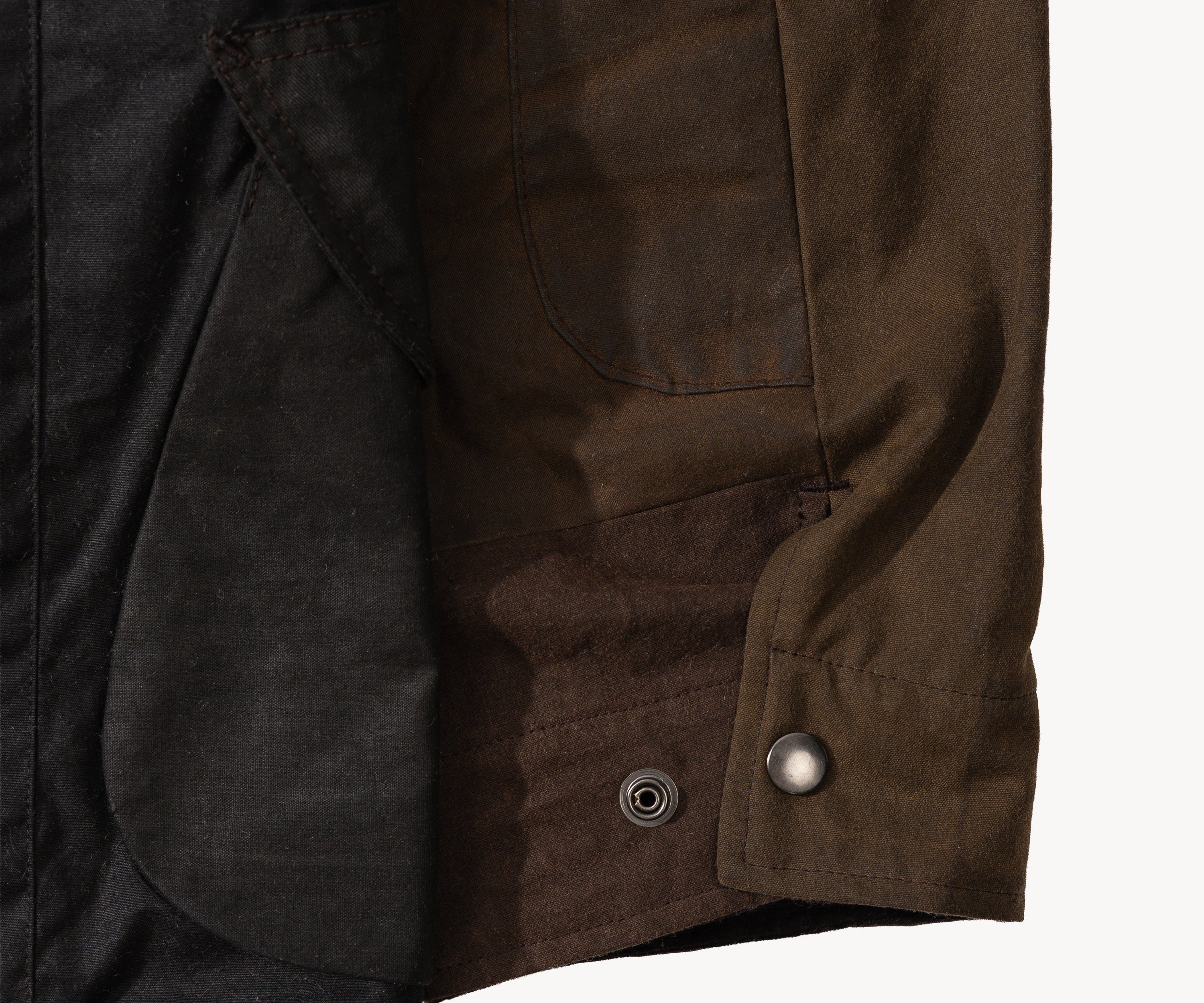 REWORK® STORMFISHER WAX JACKET - N° 031 Coats & Jackets LARGE / BROWN - BRUT Clothing US