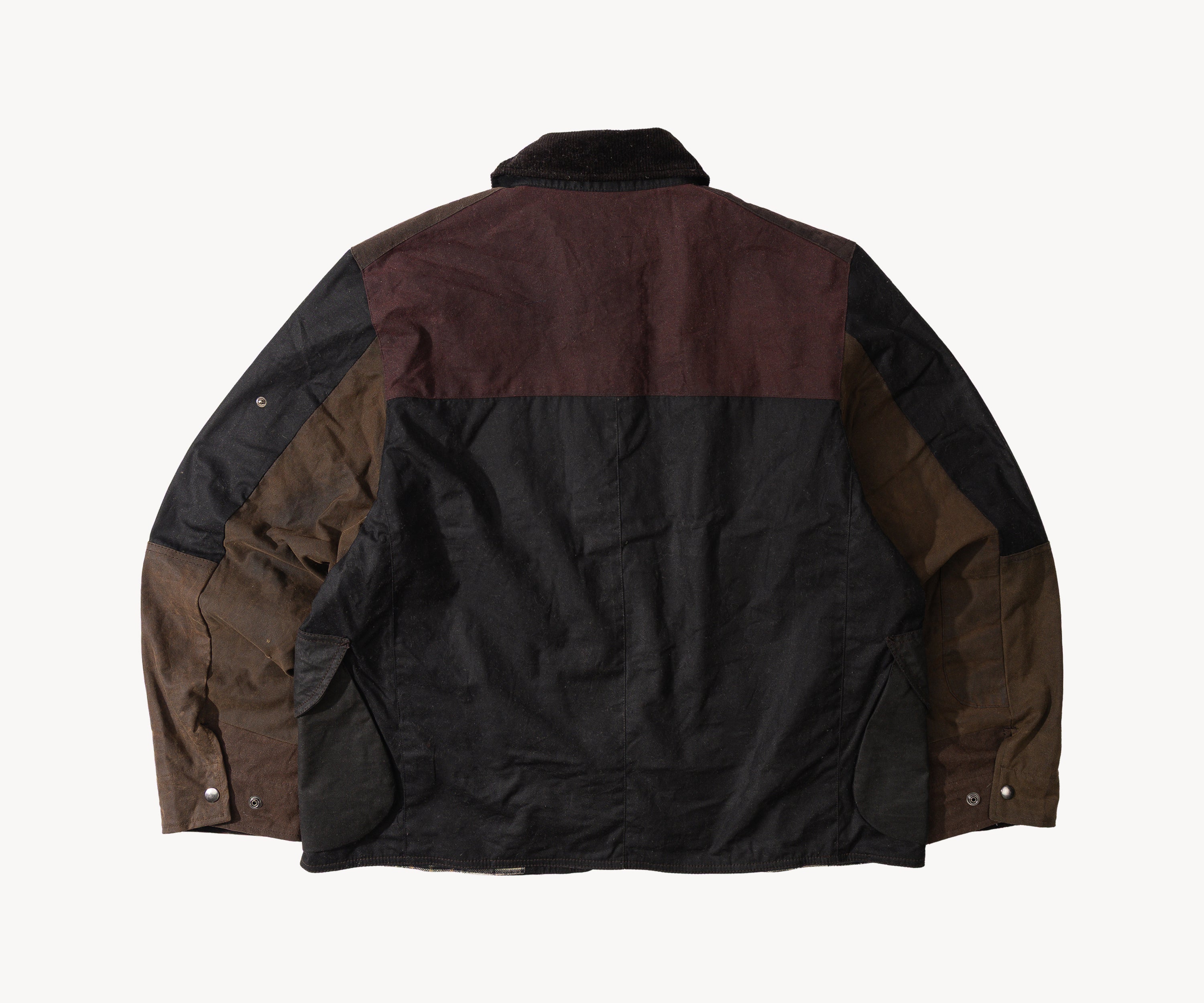 REWORK® STORMFISHER WAX JACKET - N° 031 Coats & Jackets LARGE / BROWN - BRUT Clothing US