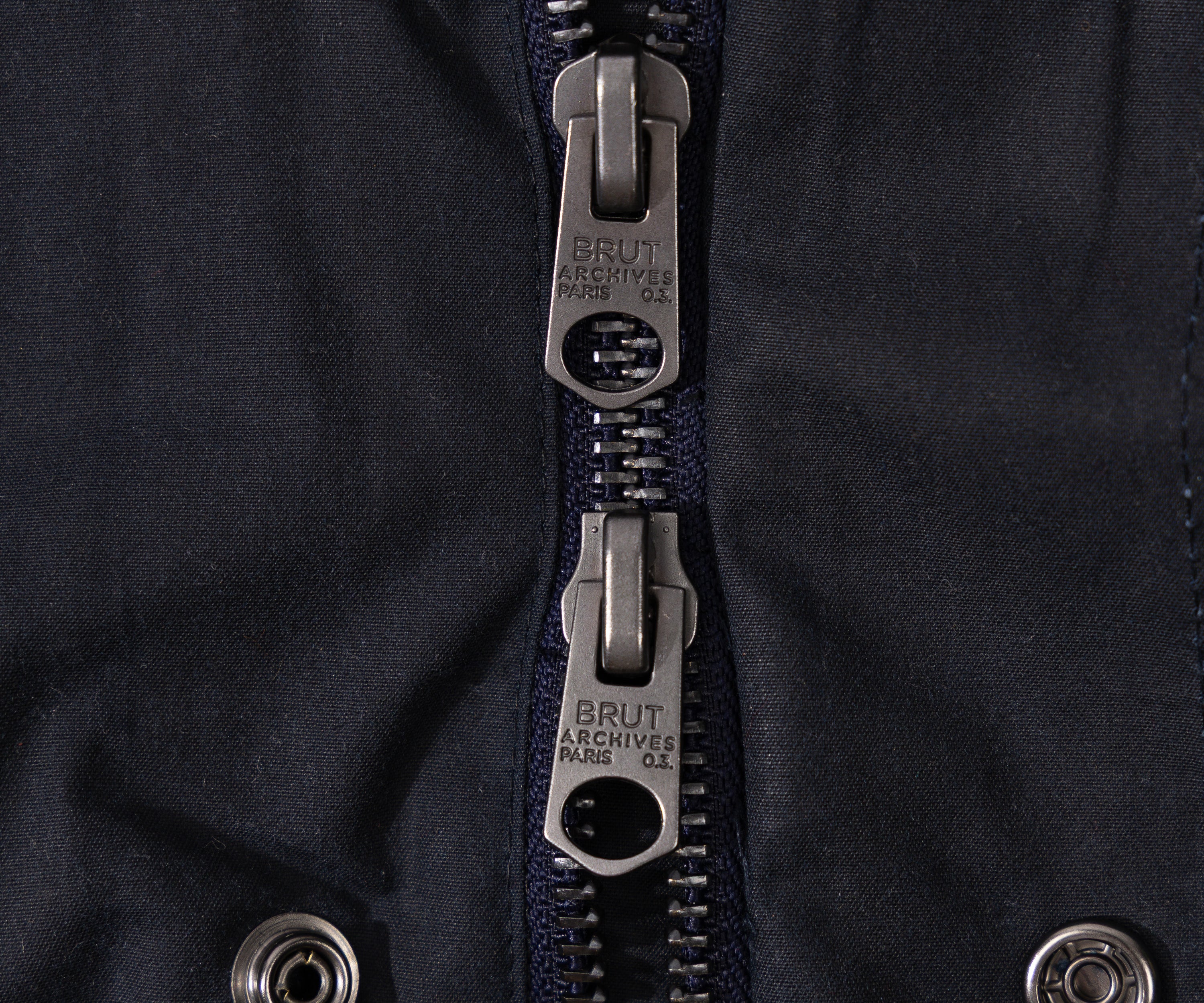 REWORK® STORMFISHER WAX JACKET - N° 035 Coats & Jackets LARGE / BLUE - BRUT Clothing US